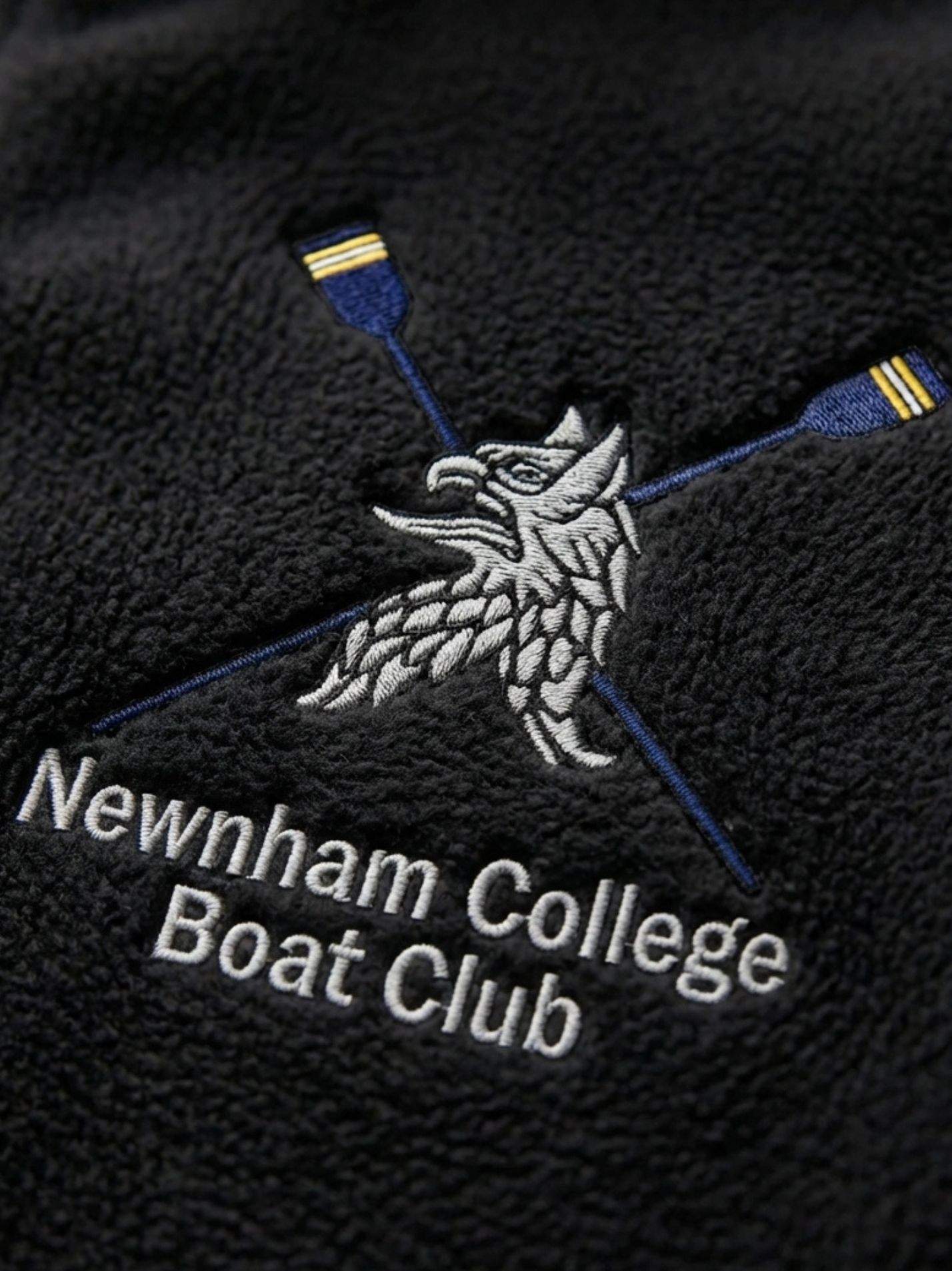 Newnham College Boat Club Unisex 1/4 Zip Fleece - Image 3