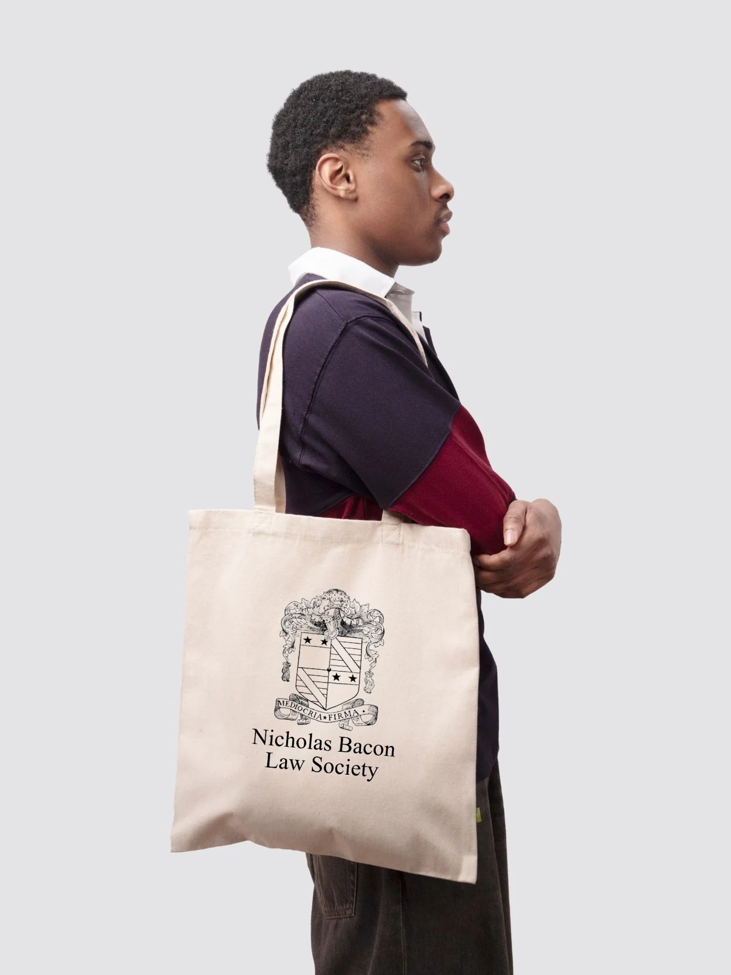 Nicholas Bacon Law Society Organic Cotton Printed Tote Bag - Image 2