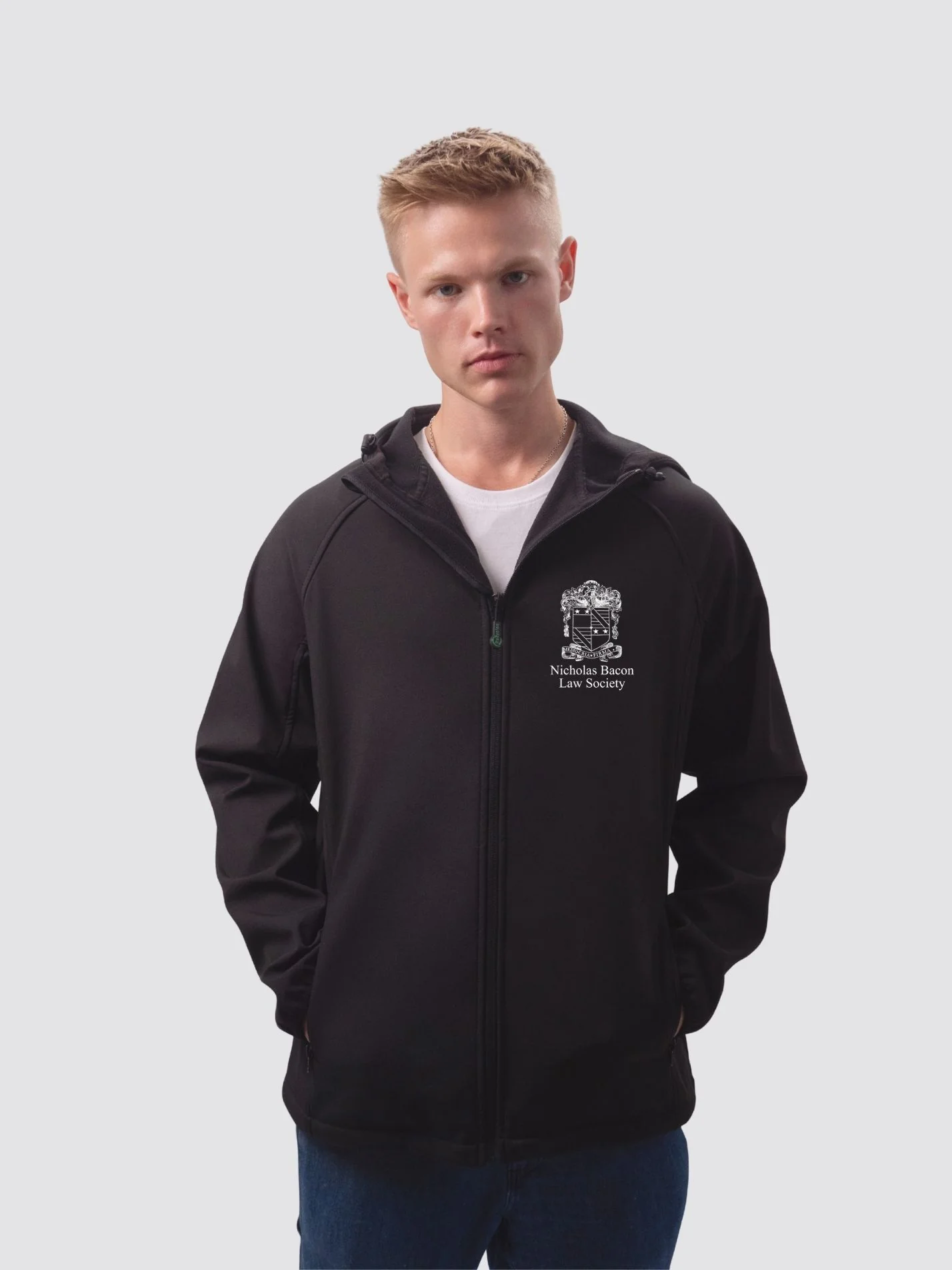 Nicholas Bacon Law Society Sustainable Men’s Hooded Soft Shell Jacket