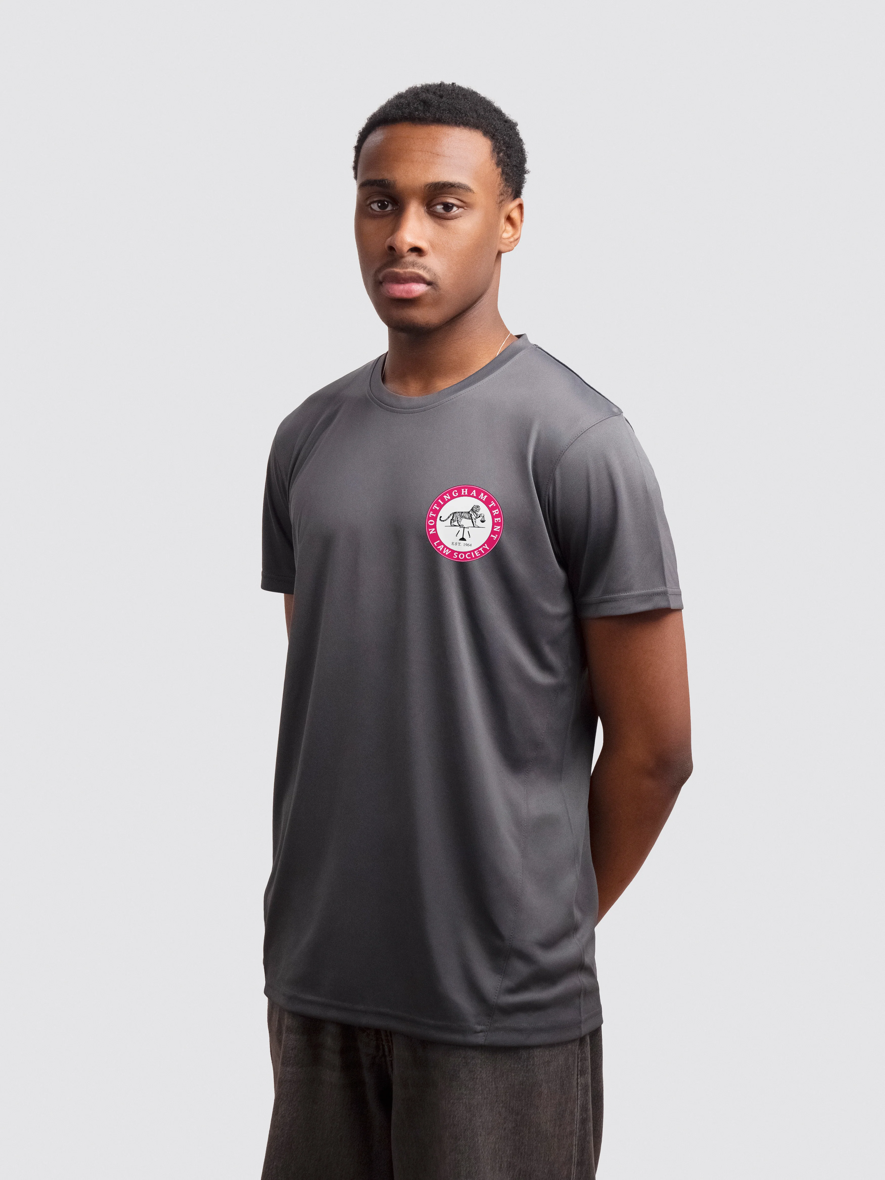 Nottingham Trent Law Society Sustainable Men's Performance T-Shirt - Image 3