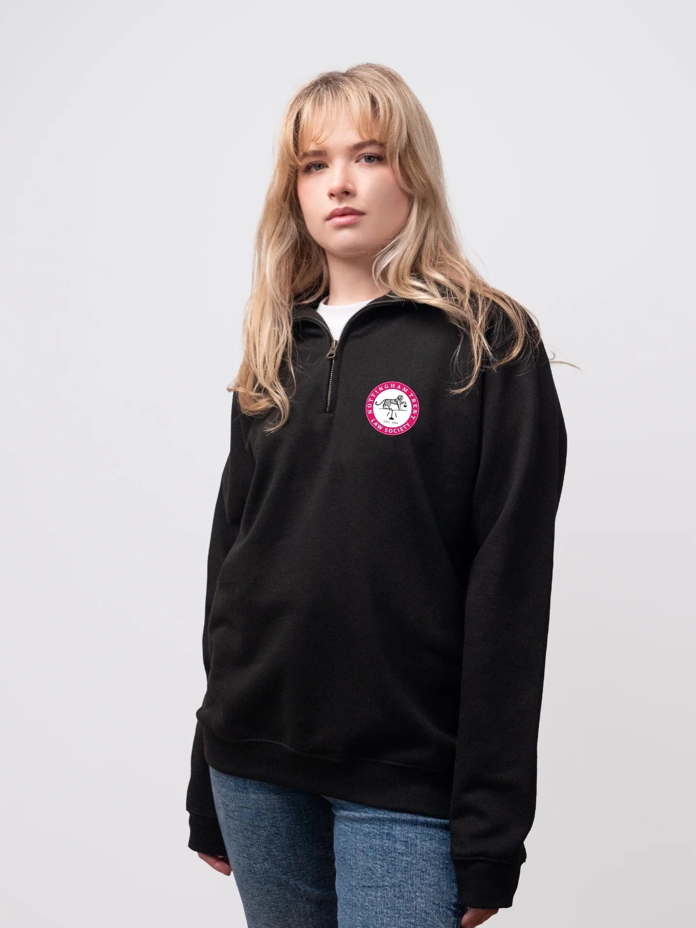 Nottingham Trent Law Society Unisex 1/4 Zip Sweatshirt