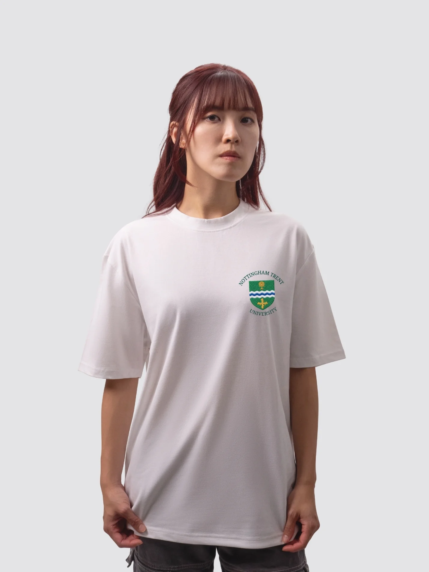 Nottingham Trent University Unisex Heavy Oversized T-Shirt - Image 4