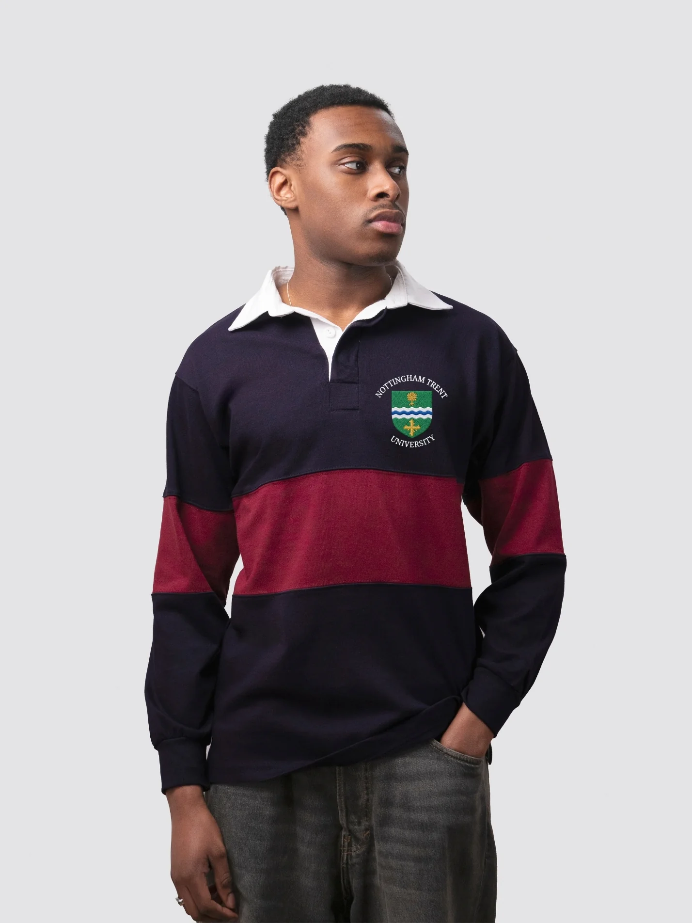 Nottingham Trent University Unisex Panelled Rugby Shirt