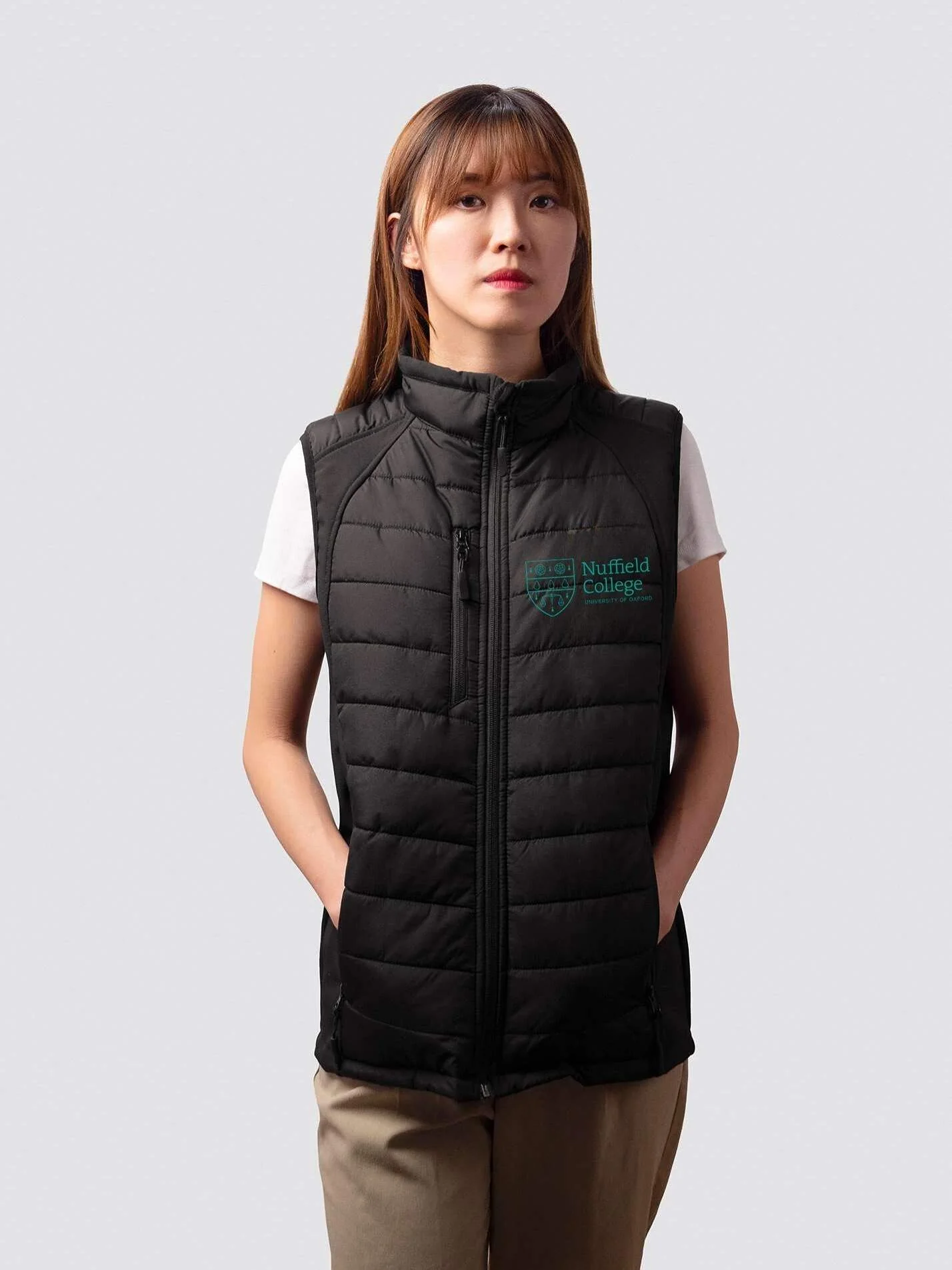 Nuffield College Oxford Sustainable Unisex Gilet Puffer - Image 3