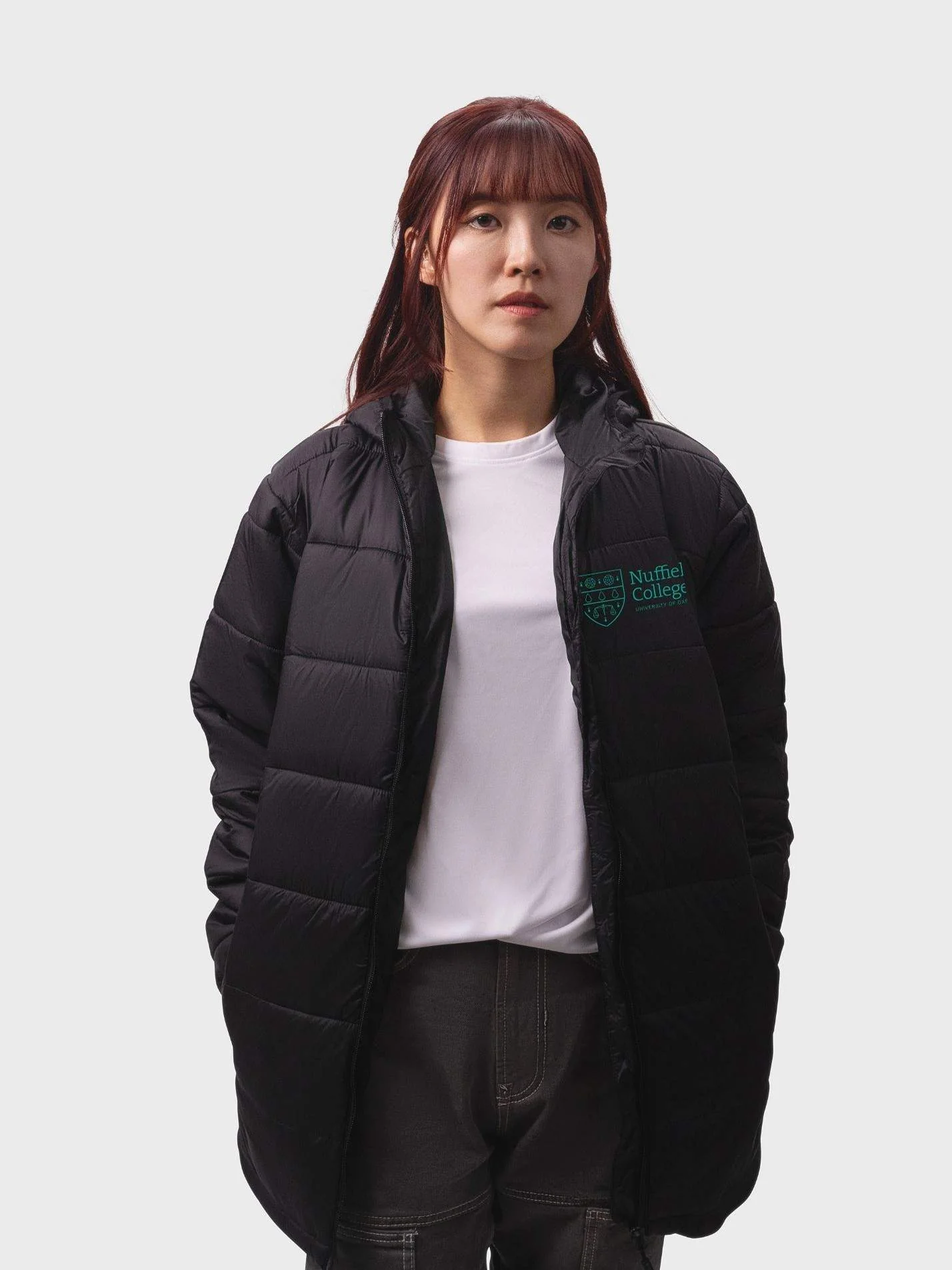 Nuffield College Oxford Sustainable Unisex Hooded Puffer Jacket