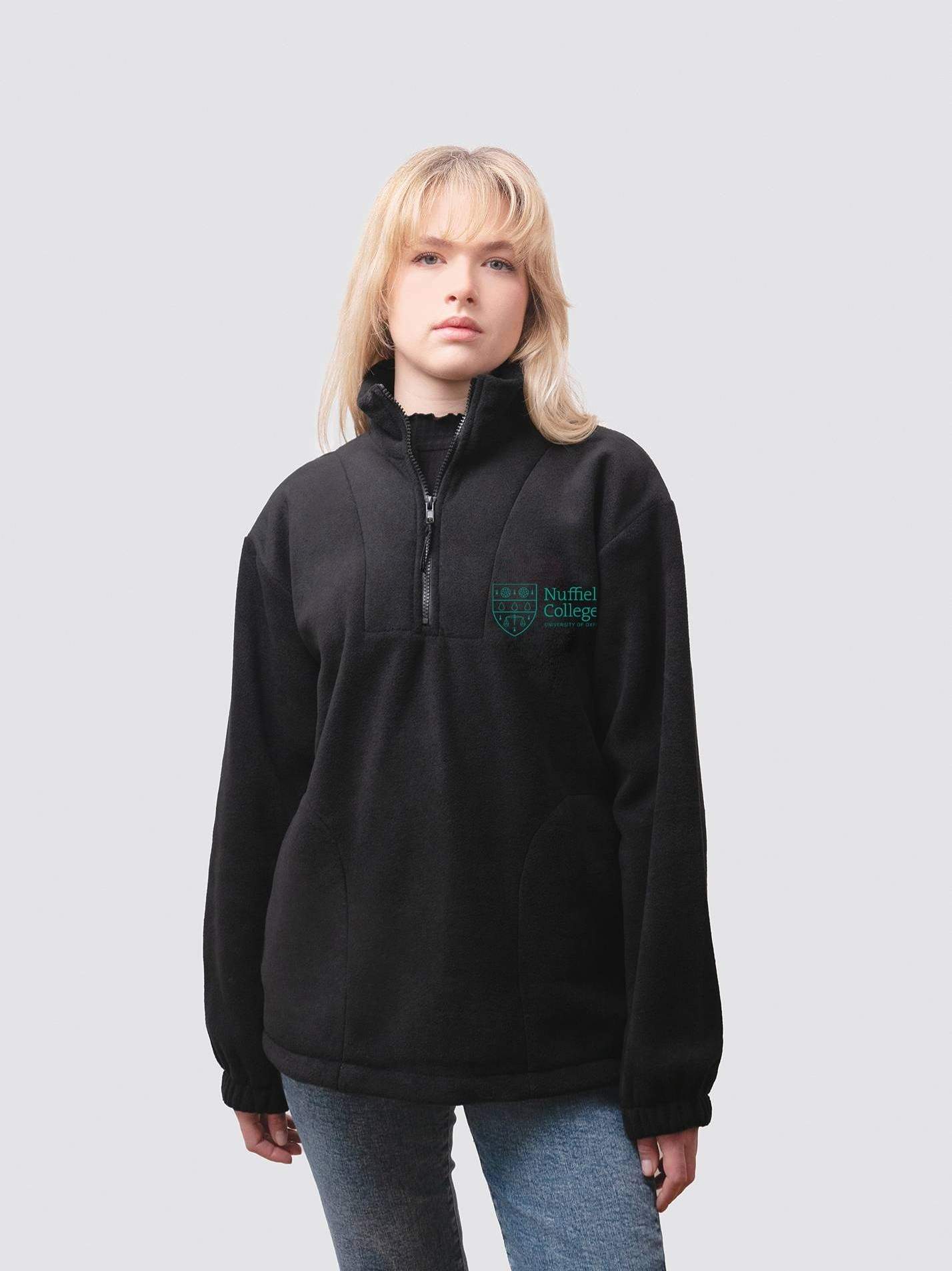 Nuffield College Oxford Unisex 1/4 Zip Fleece - Image 4
