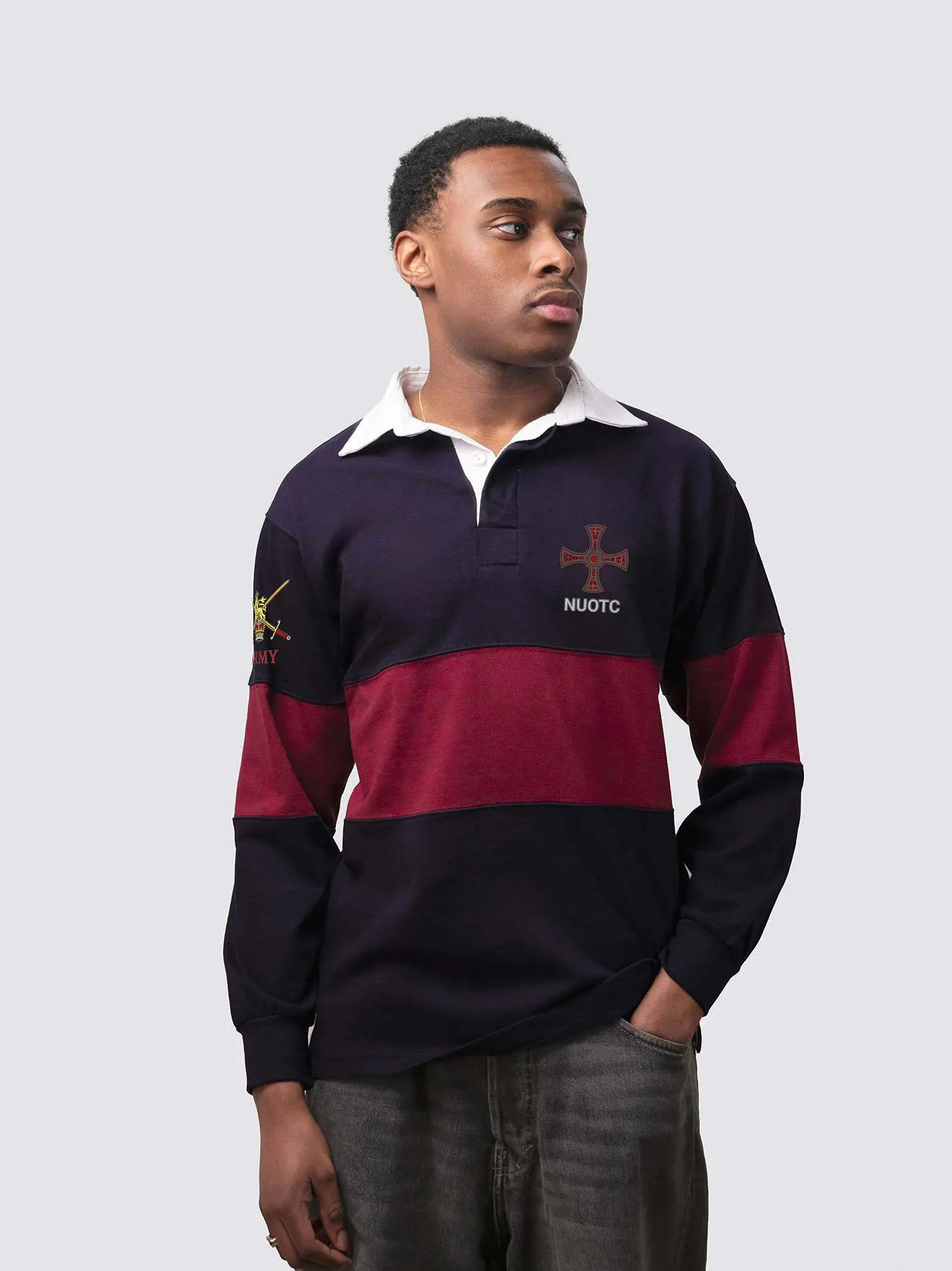 NUOTC Unisex Panelled Rugby Shirt