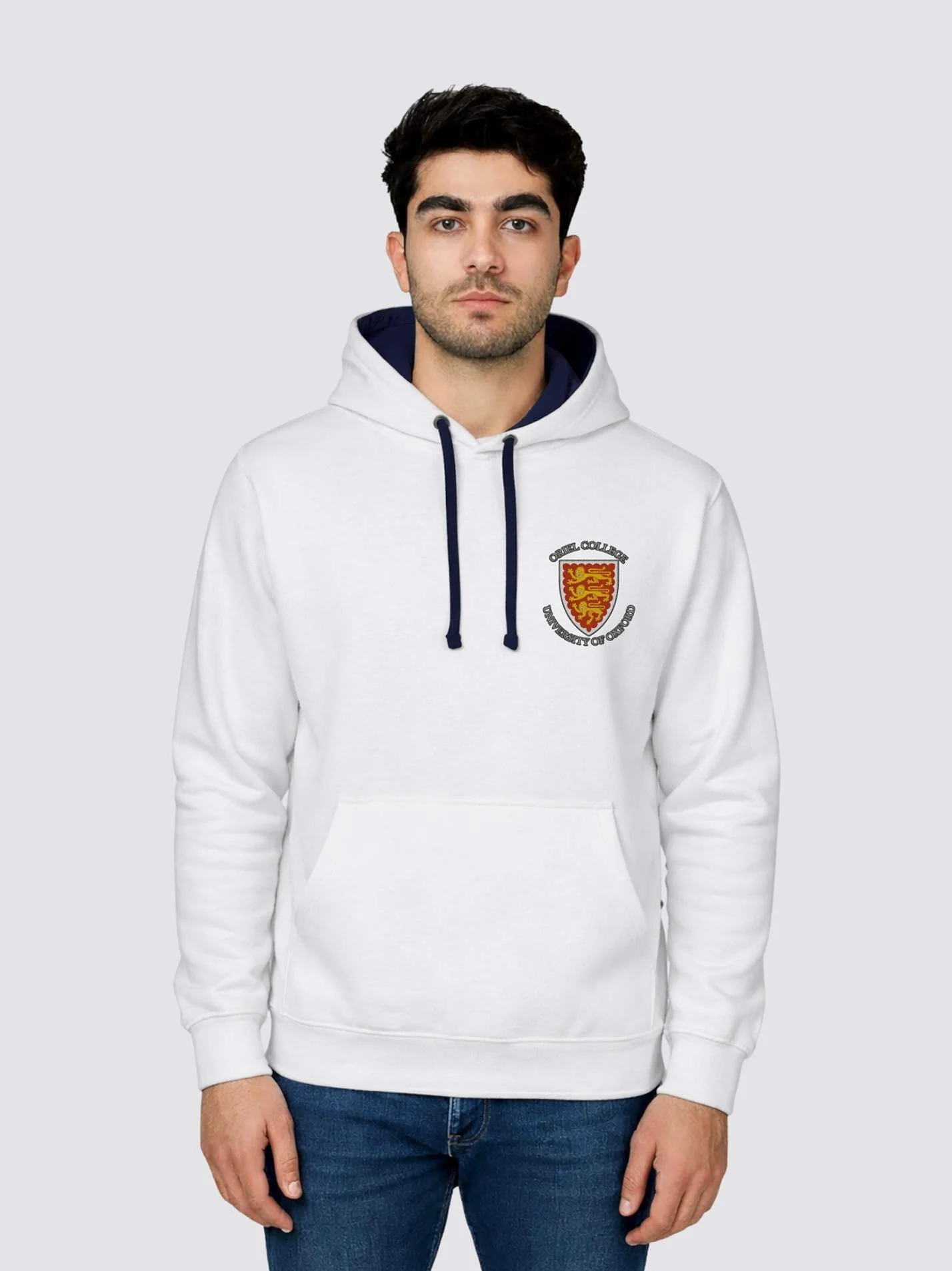 Oriel College Oxford JCR Contrast Hoodie - Image 5