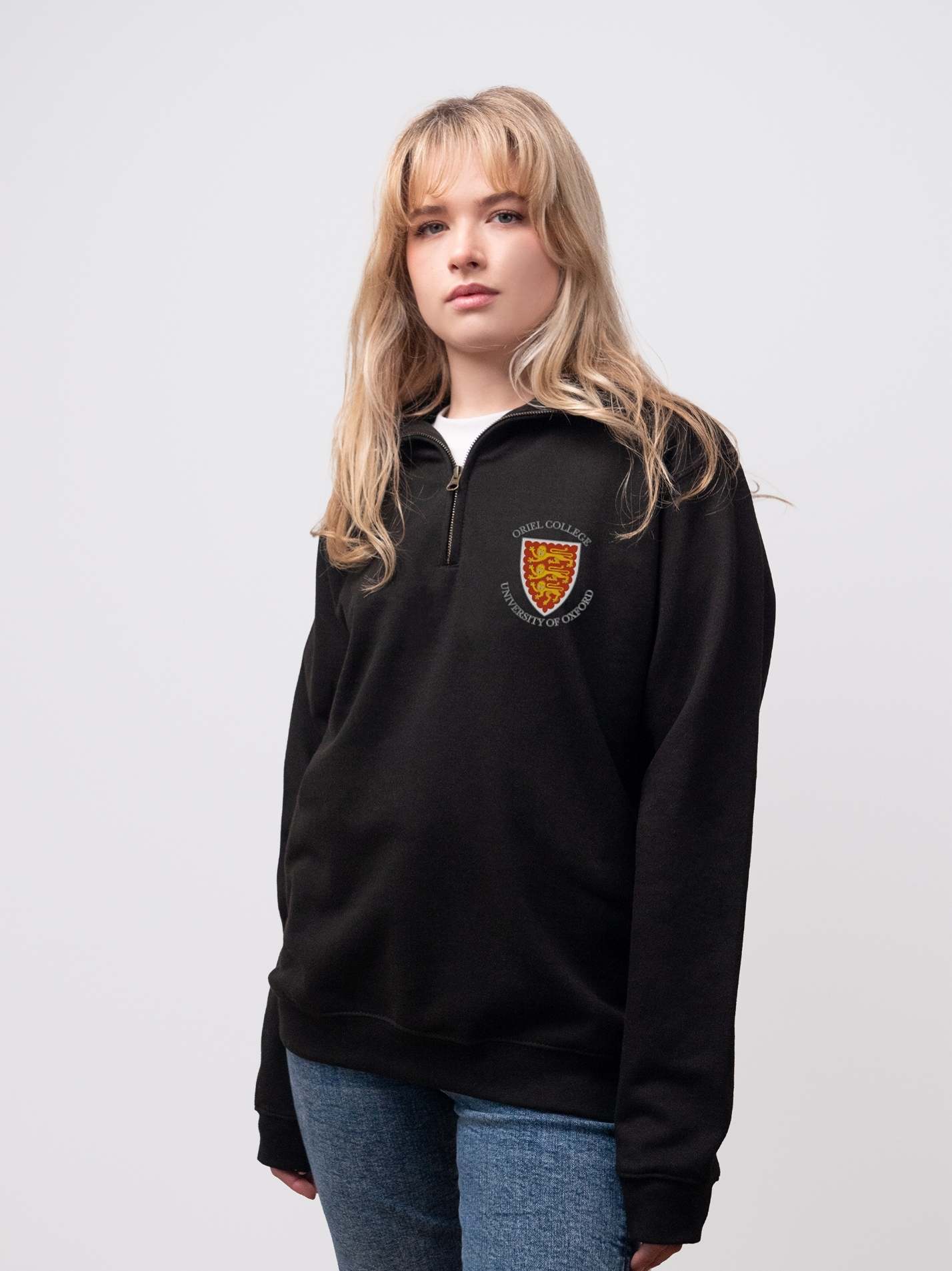 Oriel College Oxford JCR Unisex 1/4 Zip Sweatshirt