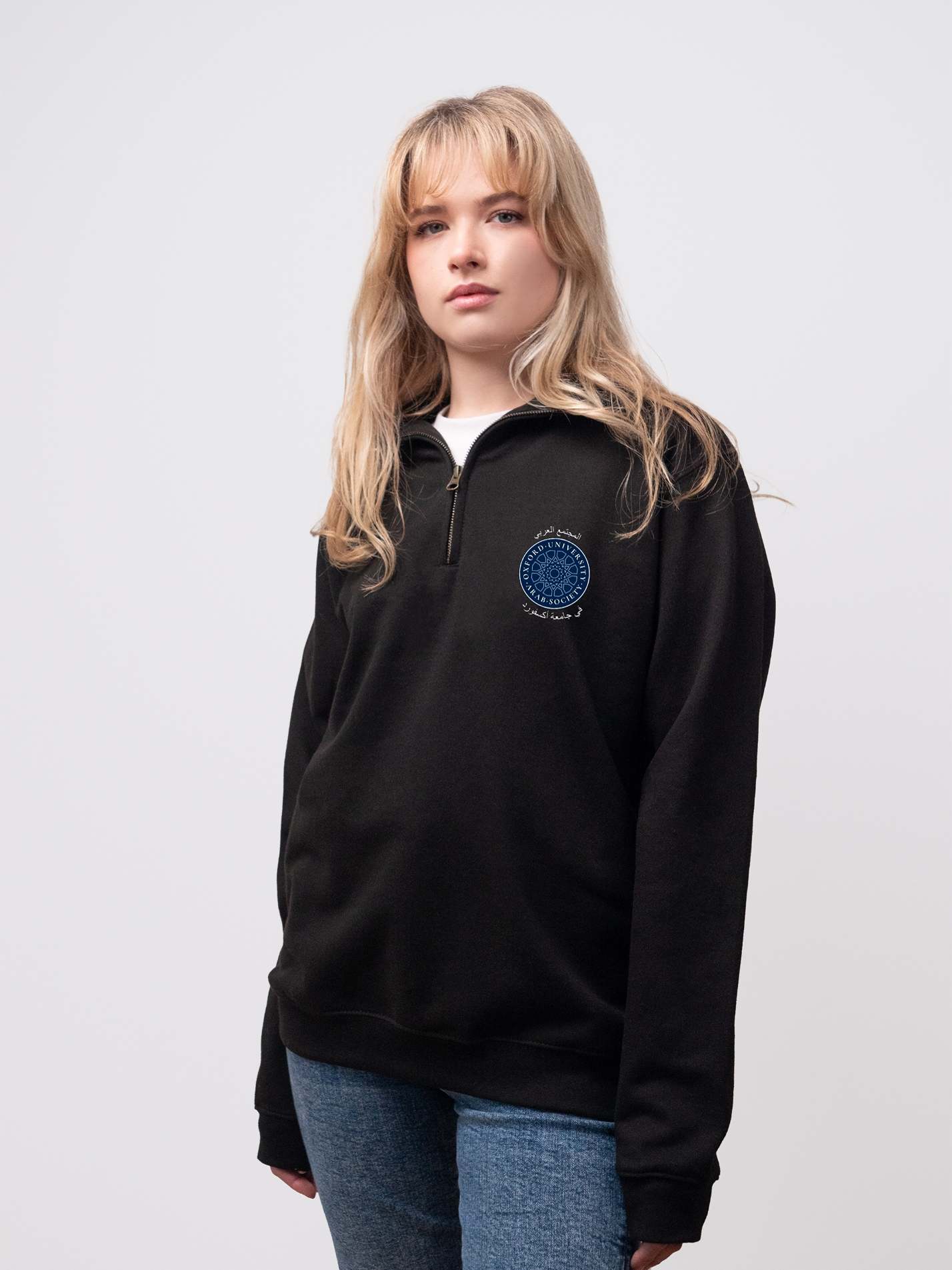 Oxford University Arab Society Unisex 1/4 Zip Sweatshirt