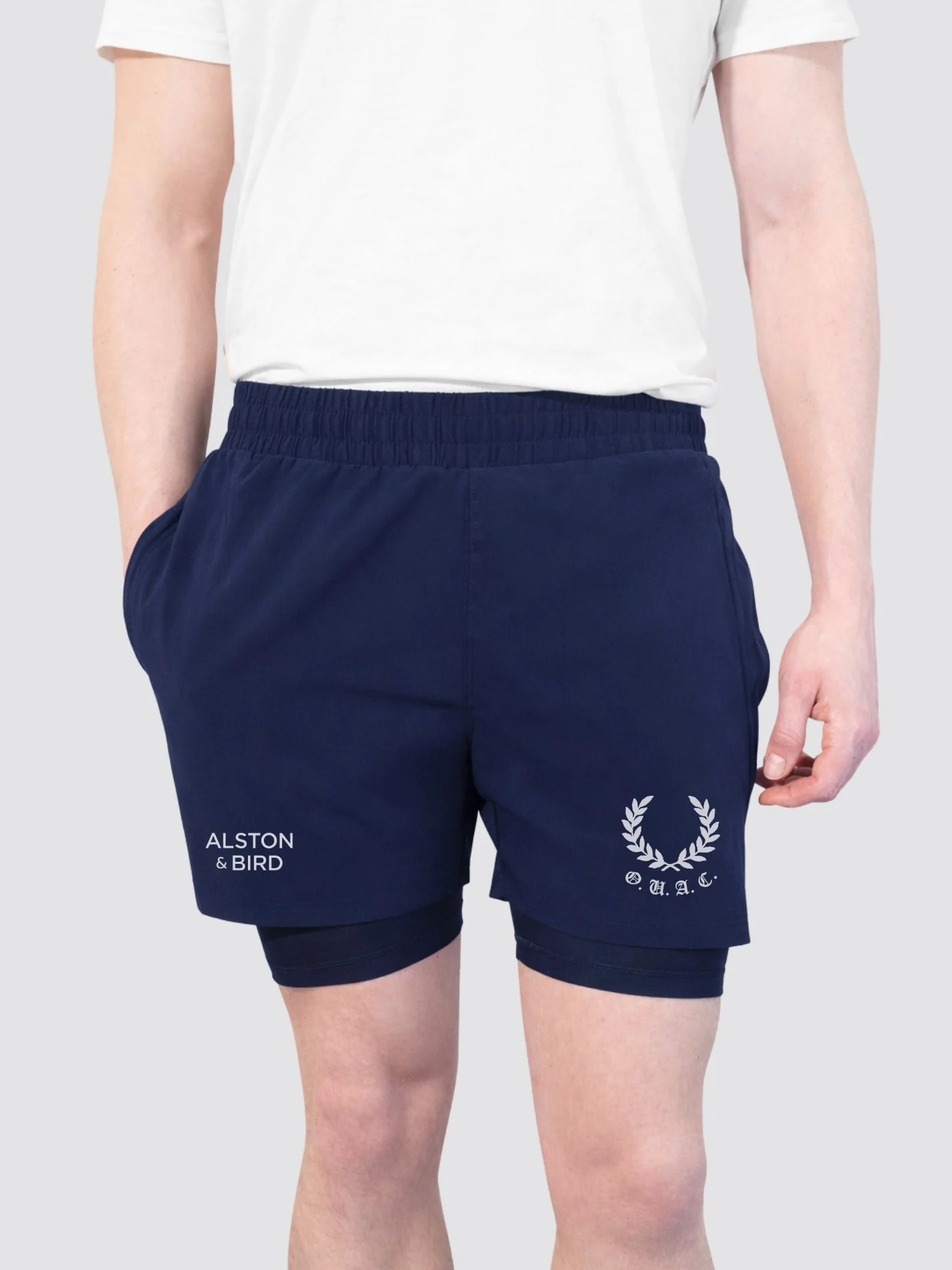 Oxford Athletics Men's Dual Layer Sports Shorts