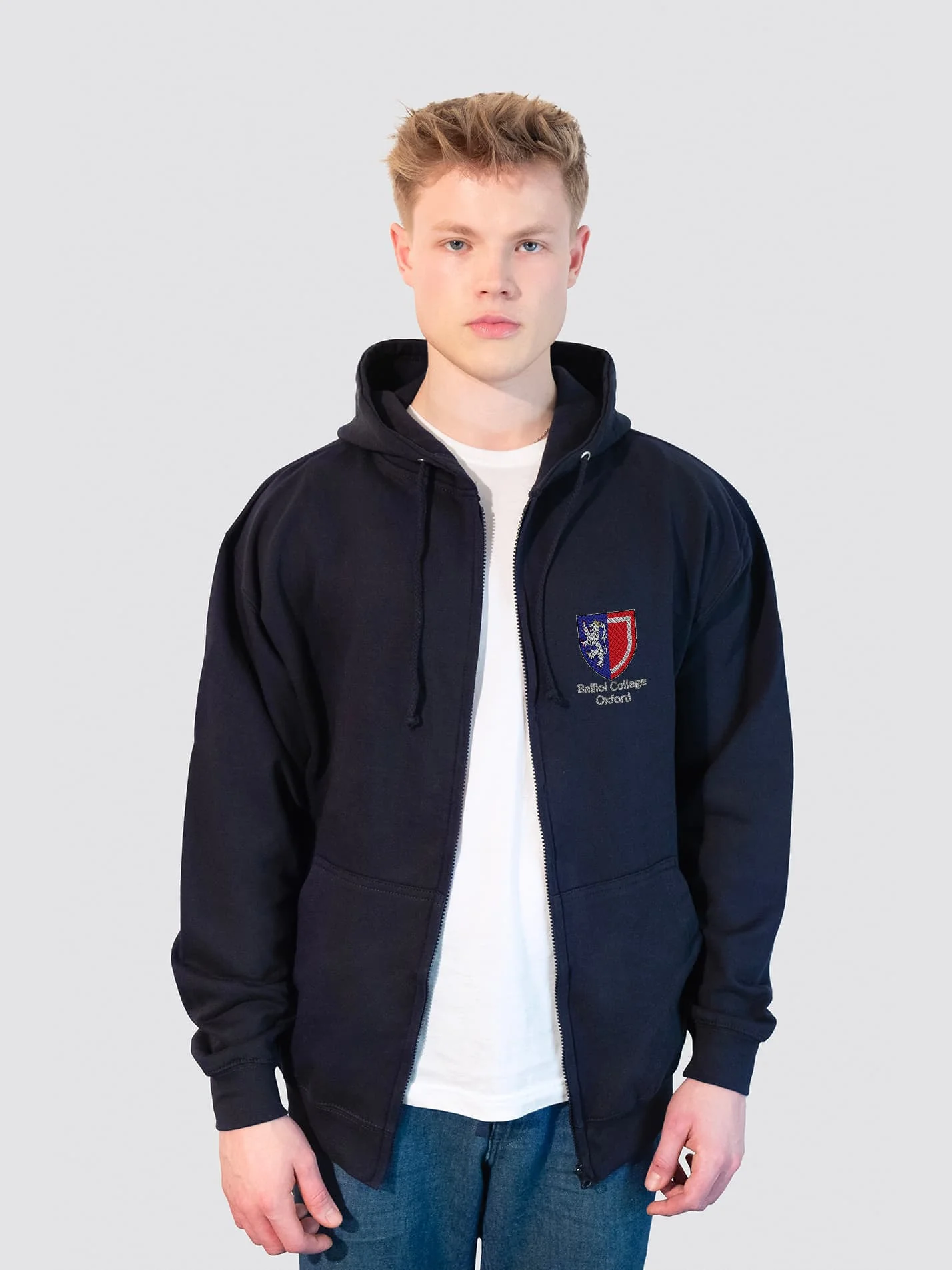 Lancaster Barbell Zip-Up Unisex Hoodie - Image 4