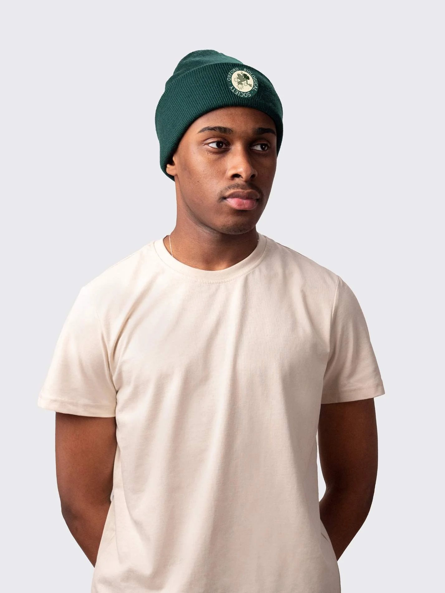 Oxford Biological Society Sustainable Cuffed Beanie - Image 3
