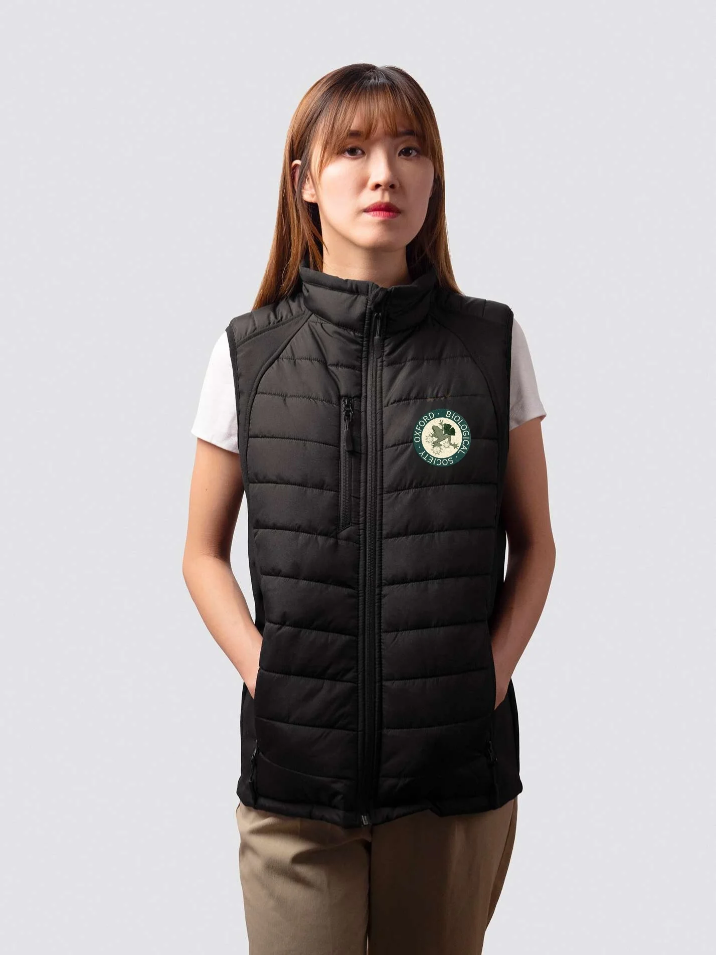 Oxford Biological Society Sustainable Unisex Gilet Puffer - Image 2