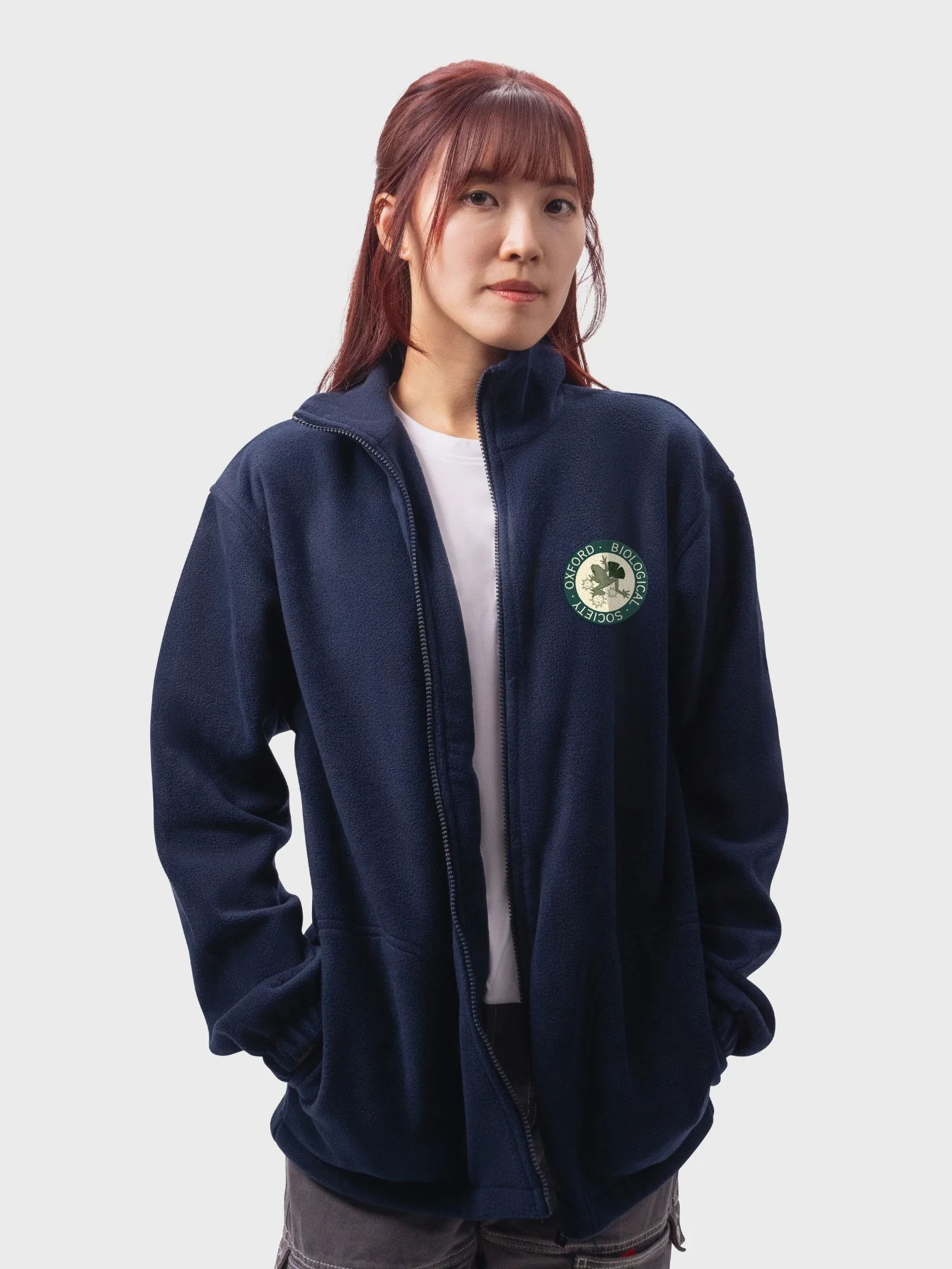 Oxford Biological Society Unisex Polar Full Zip Fleece - Image 2