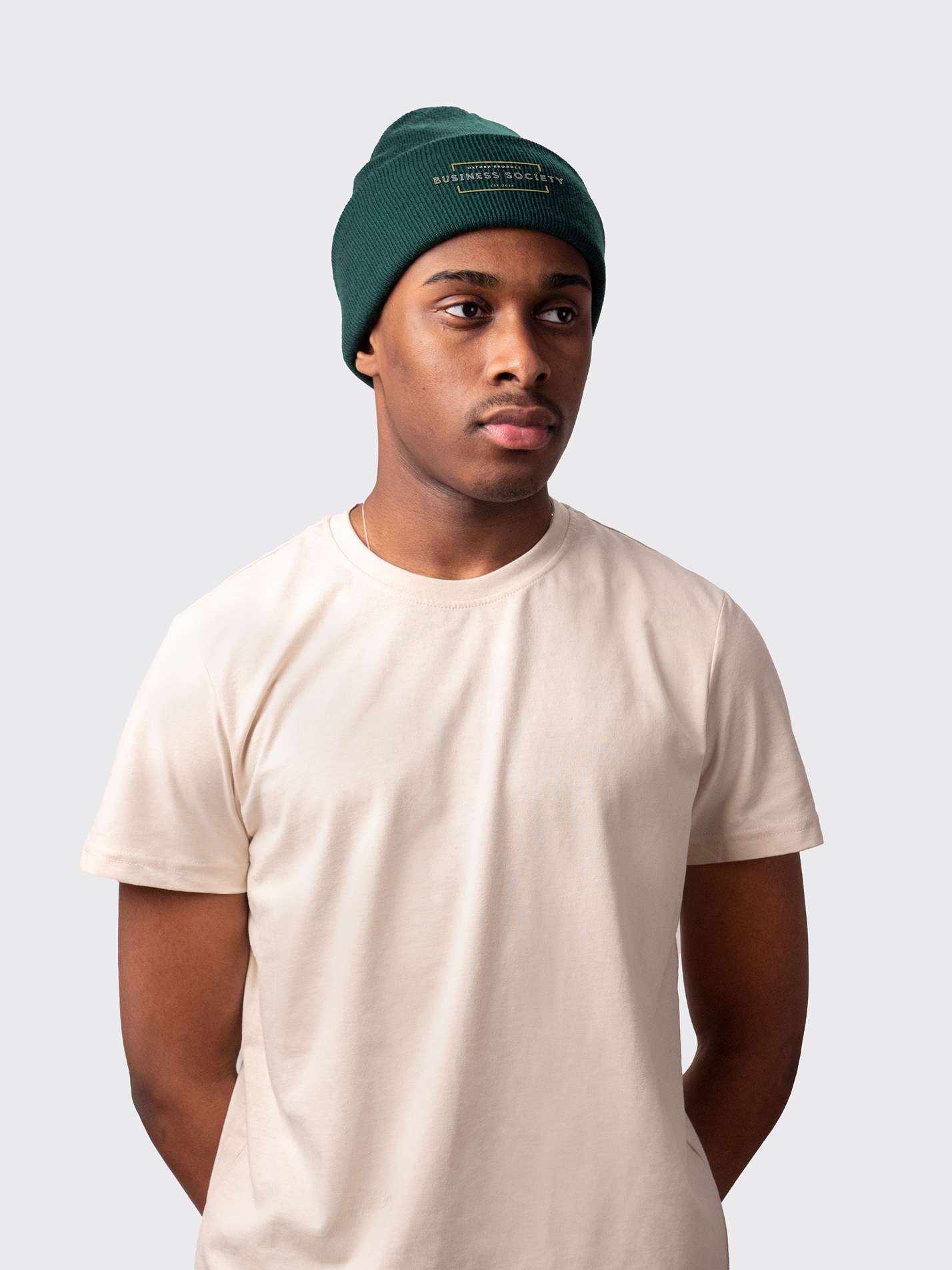Oxford Brookes Business Society Sustainable Cuffed Beanie - Image 3