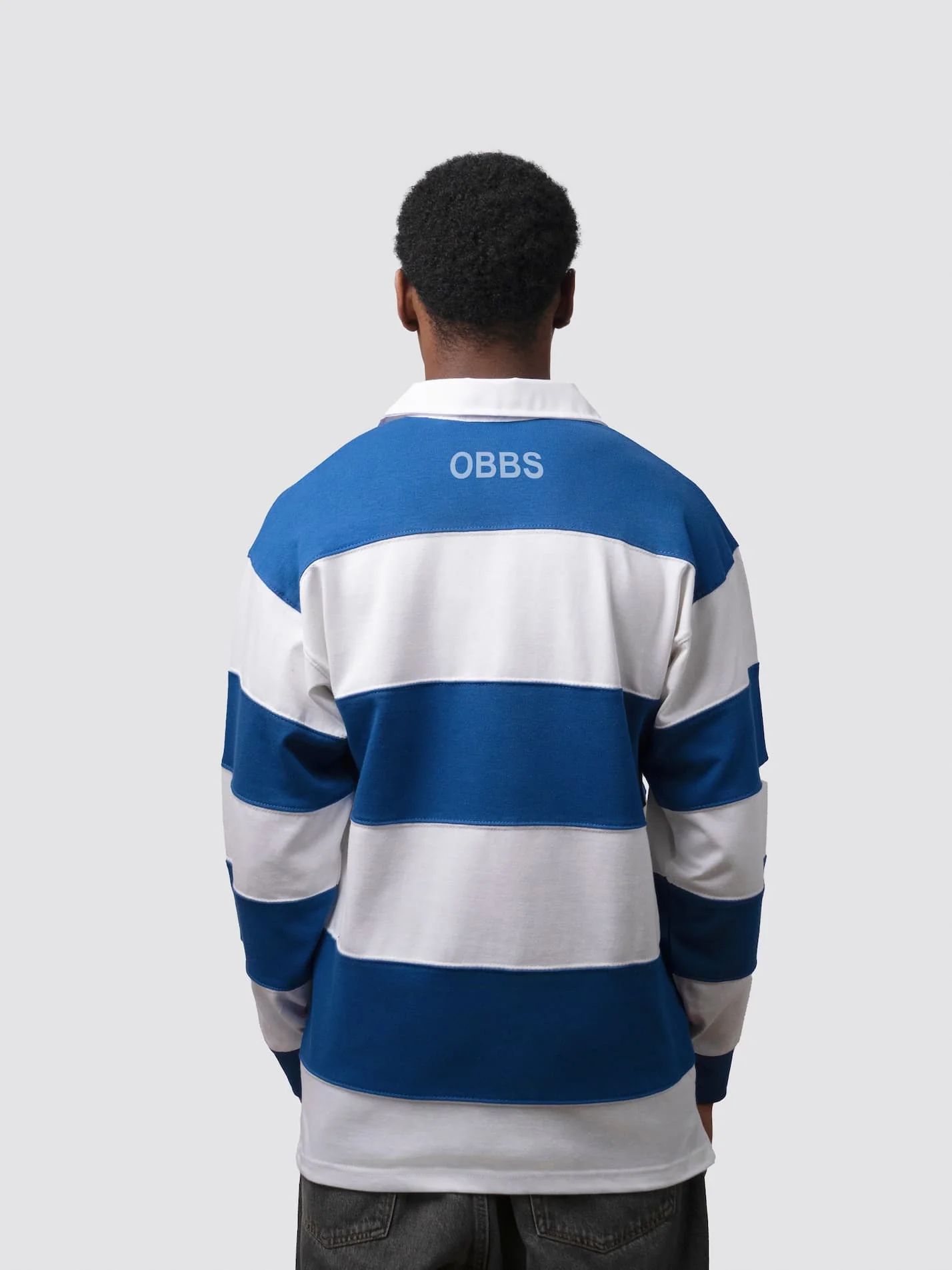 Oxford Brookes Business Society Unisex Striped Rugby Shirt - Image 4