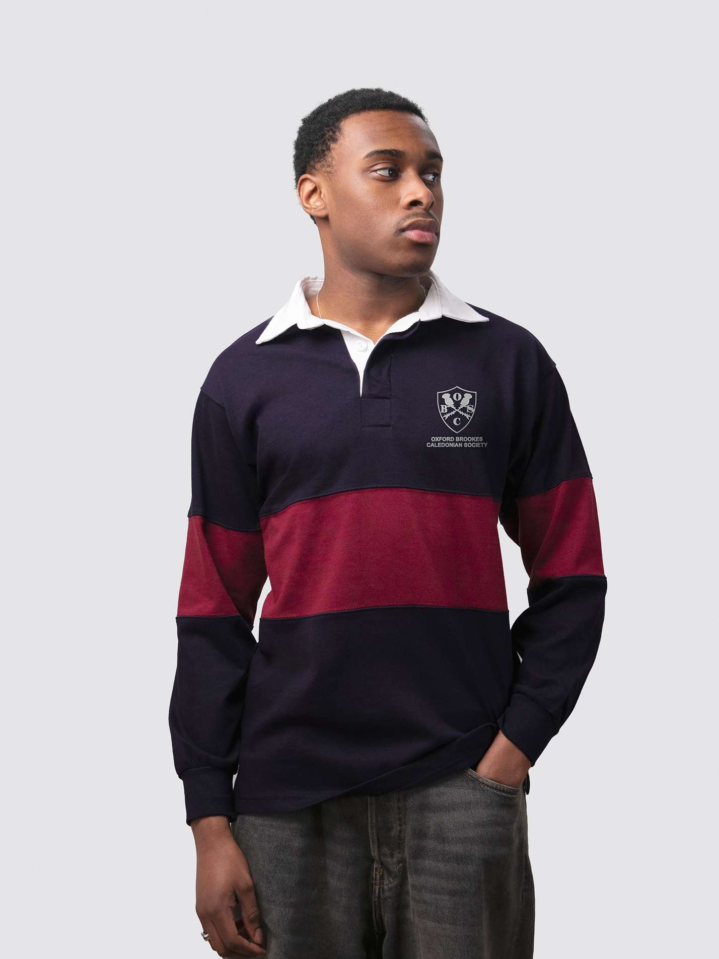 Oxford Brookes Caledonian Society Unisex Panelled Rugby Shirt