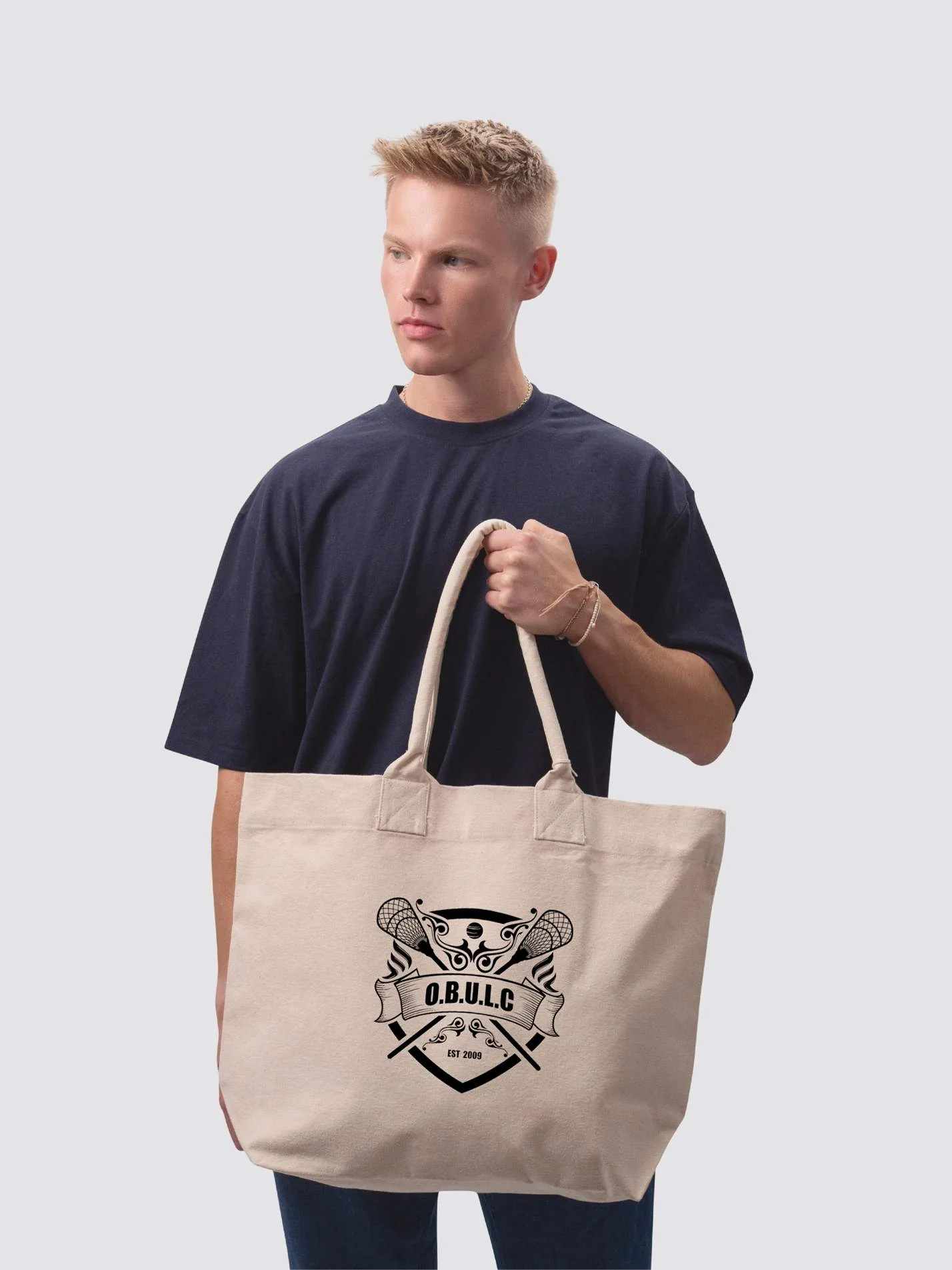 Oxford Brookes University Lacrosse Cotton Canvas Printed Shopper Bag