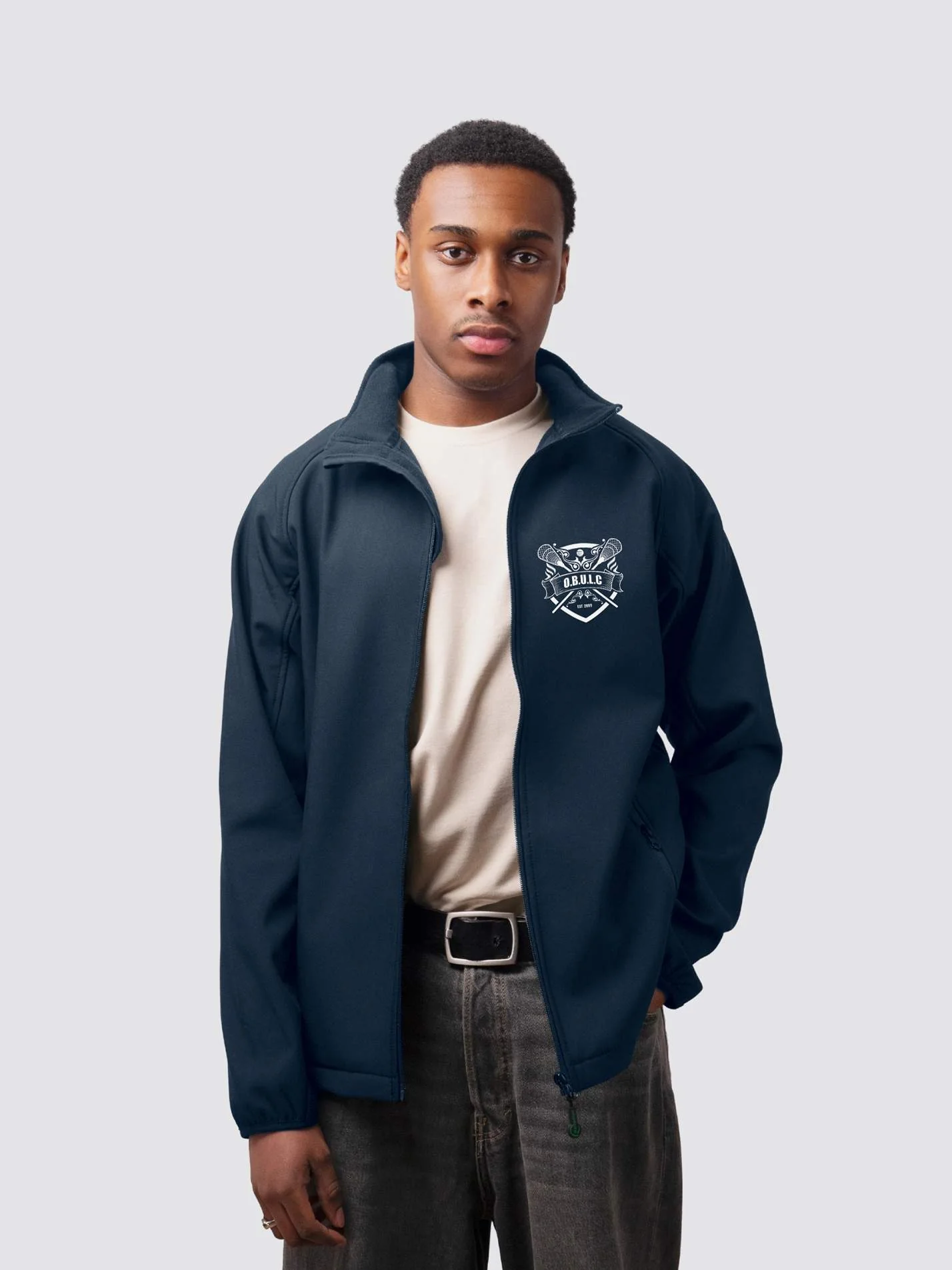Oxford Brookes University Lacrosse Sustainable Men's Soft Shell Jacket - Image 2