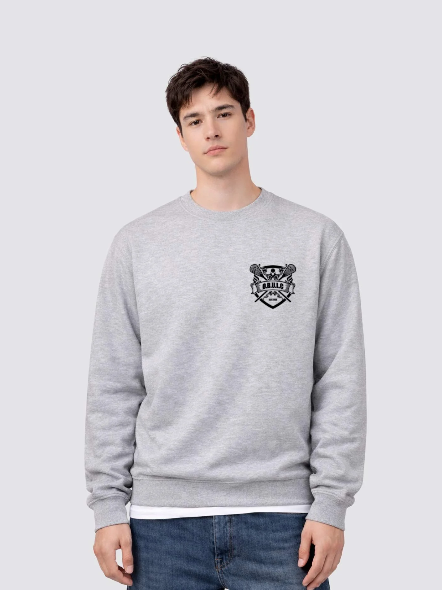 Oxford Brookes University Lacrosse Unisex Heavyweight Sweatshirt - Image 5