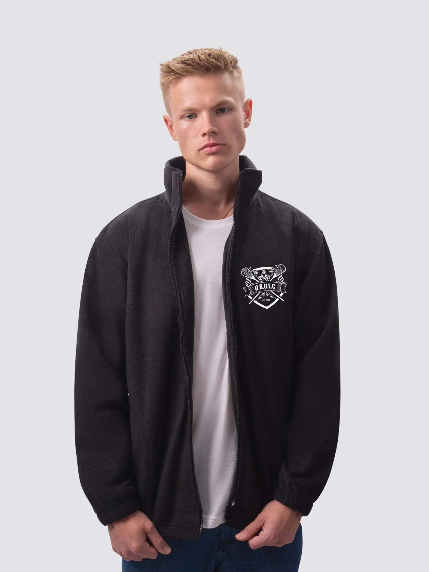 Oxford Brookes University Lacrosse Unisex Polar Full Zip Fleece