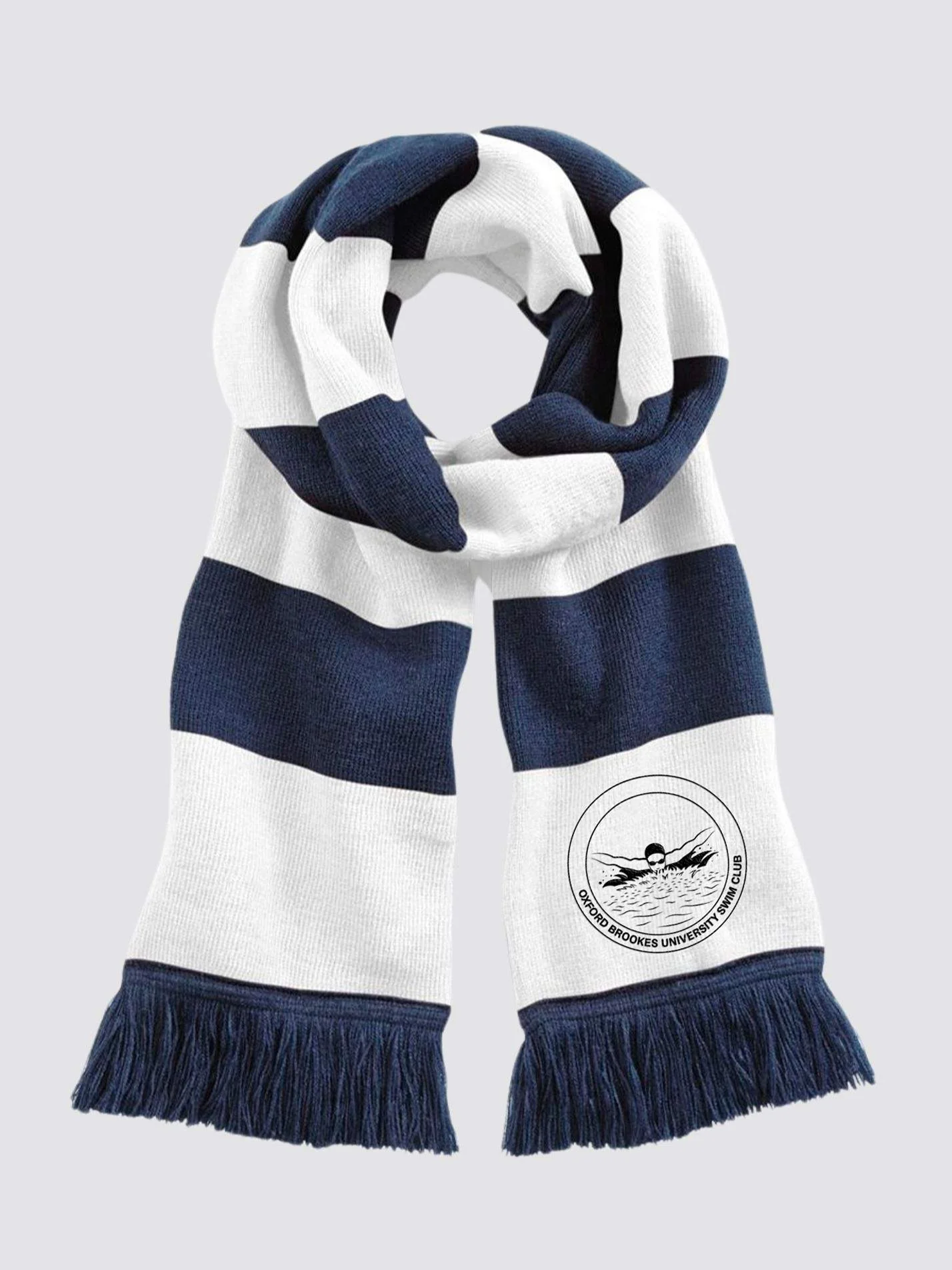 Oxford Brookes University Swimming Club Striped Scarf