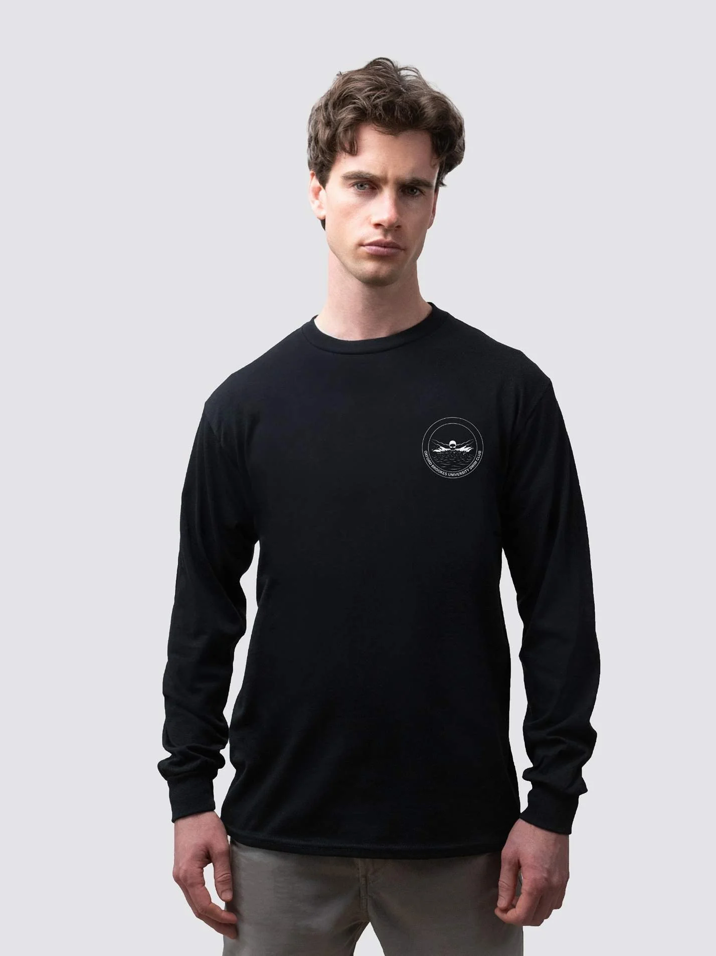 Oxford Brookes University Swimming Club Unisex Cotton Long Sleeve T-Shirt