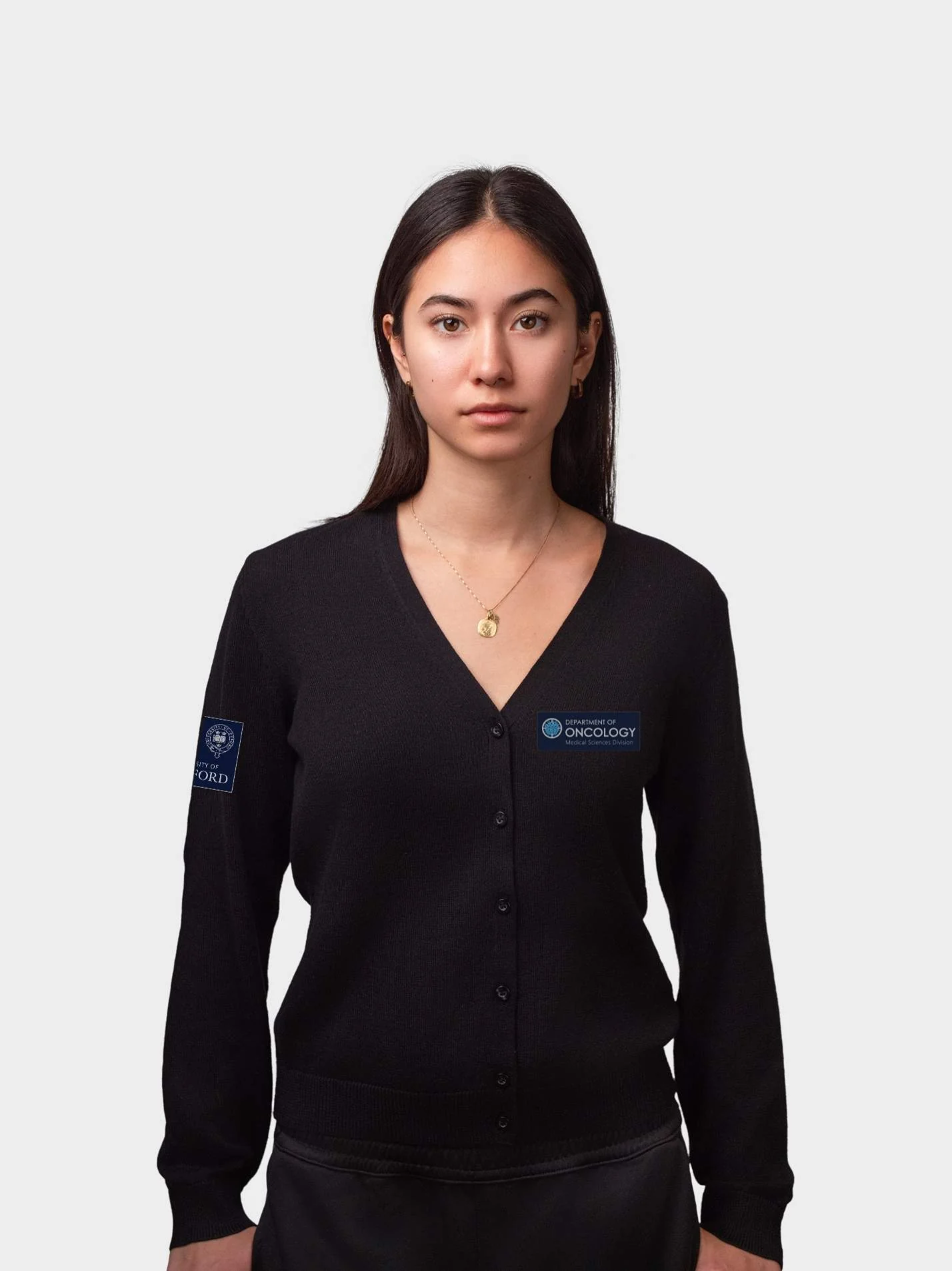 Oxford Department of Oncology Ladies V-Neck Knitted Cardigan