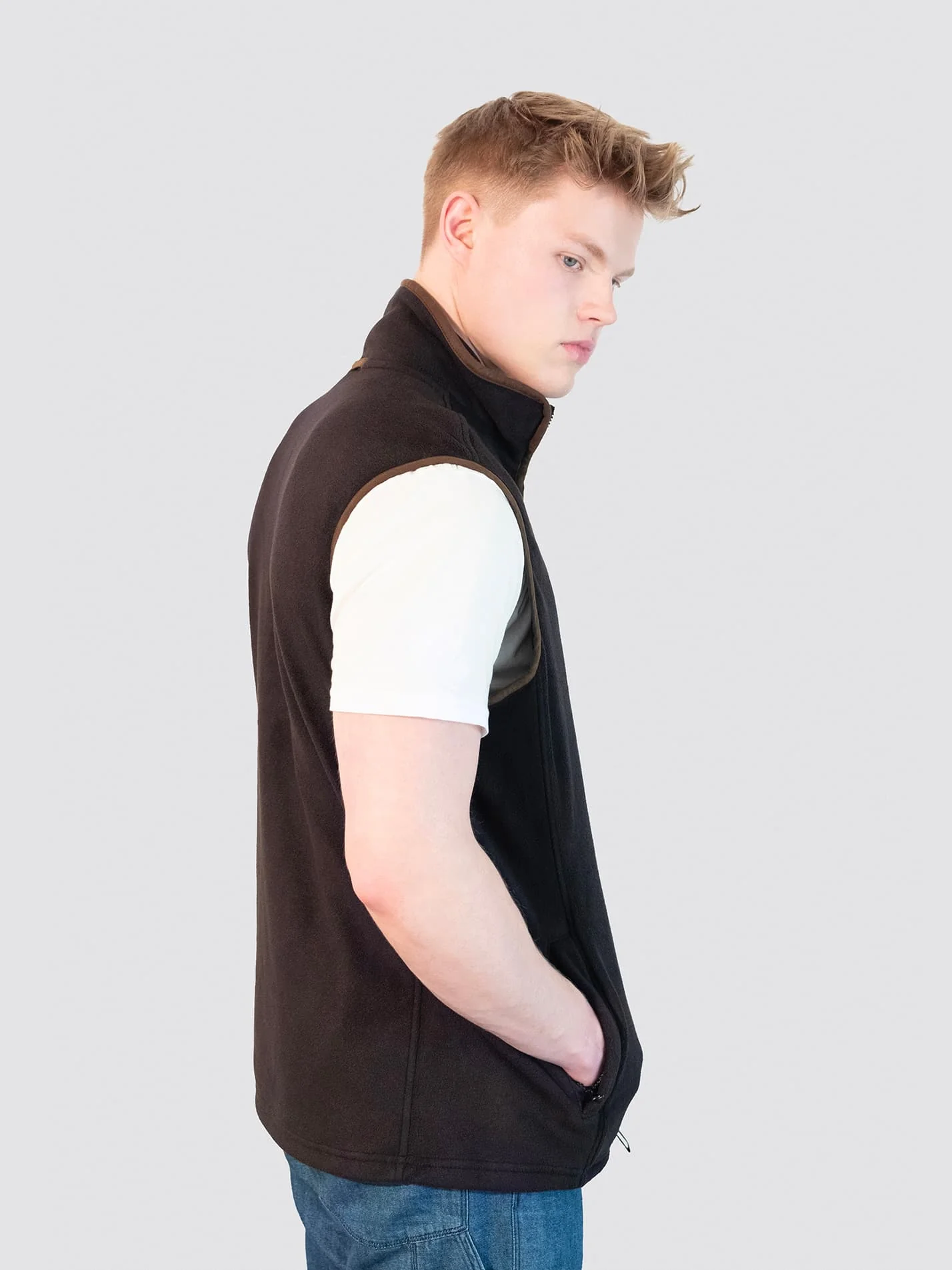 Leeds Volleyball Men's Heritage Gilet Fleece - Image 4