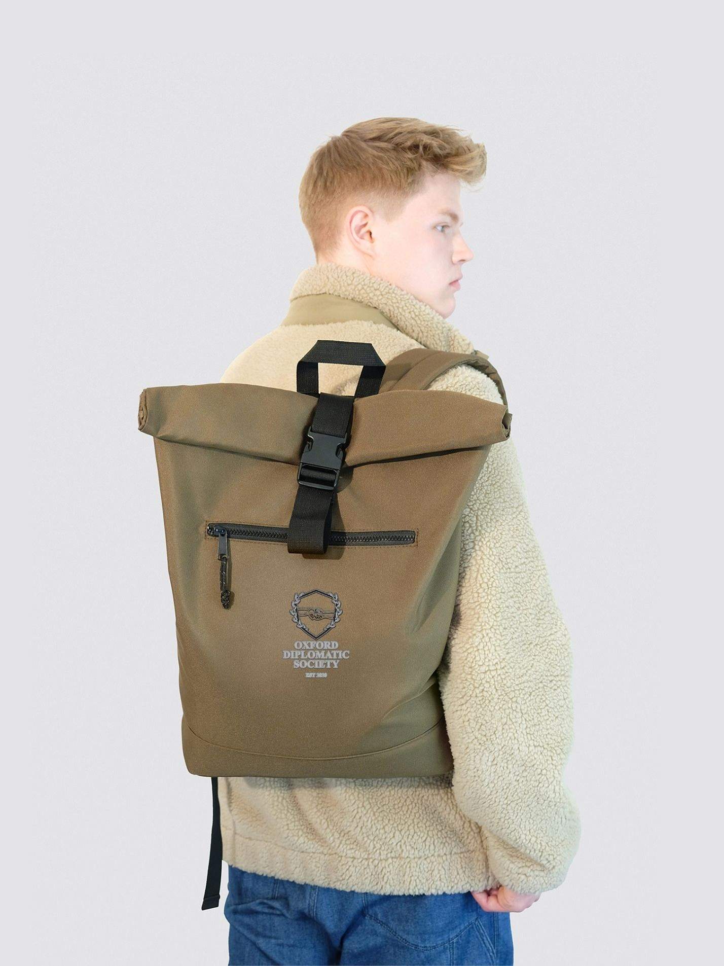 Oxford Diplomatic Society Roll Top Backpack - Image 6