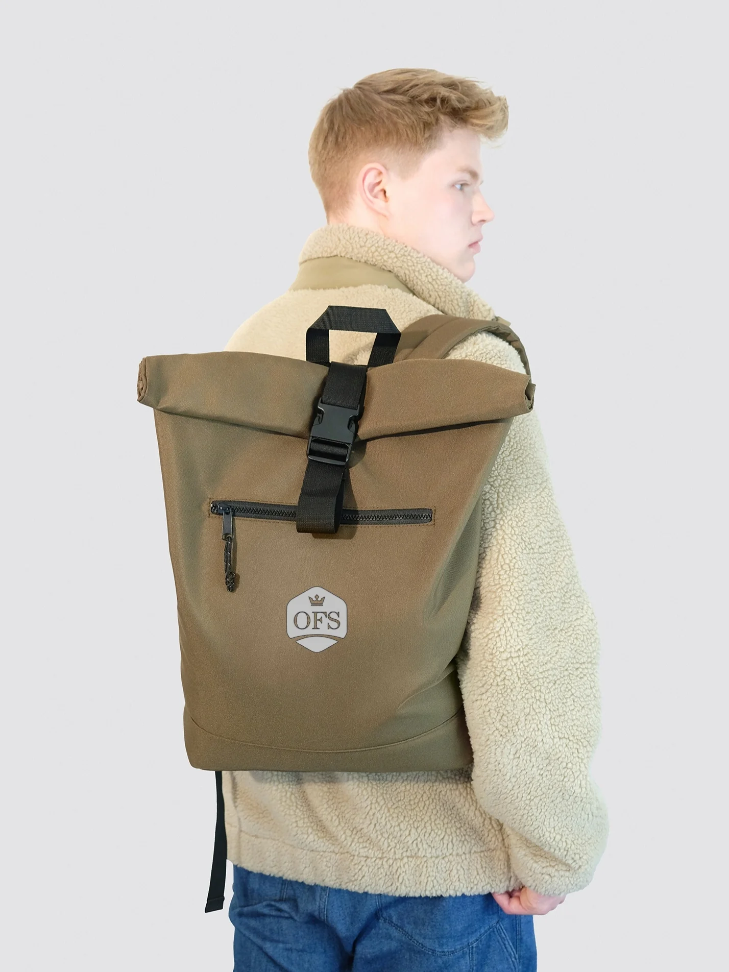 Oxford Finance Society Roll Top Backpack - Image 8