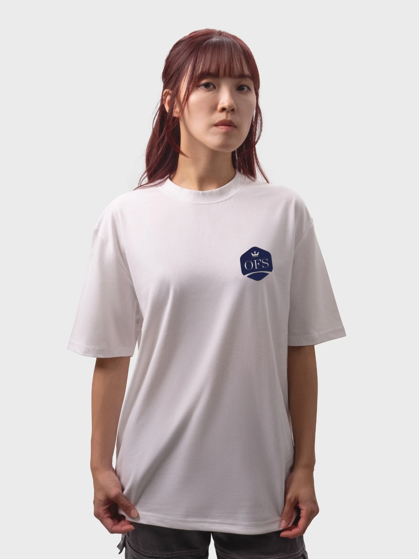 Oxford Finance Society Unisex Heavy Oversized T-Shirt - Image 3