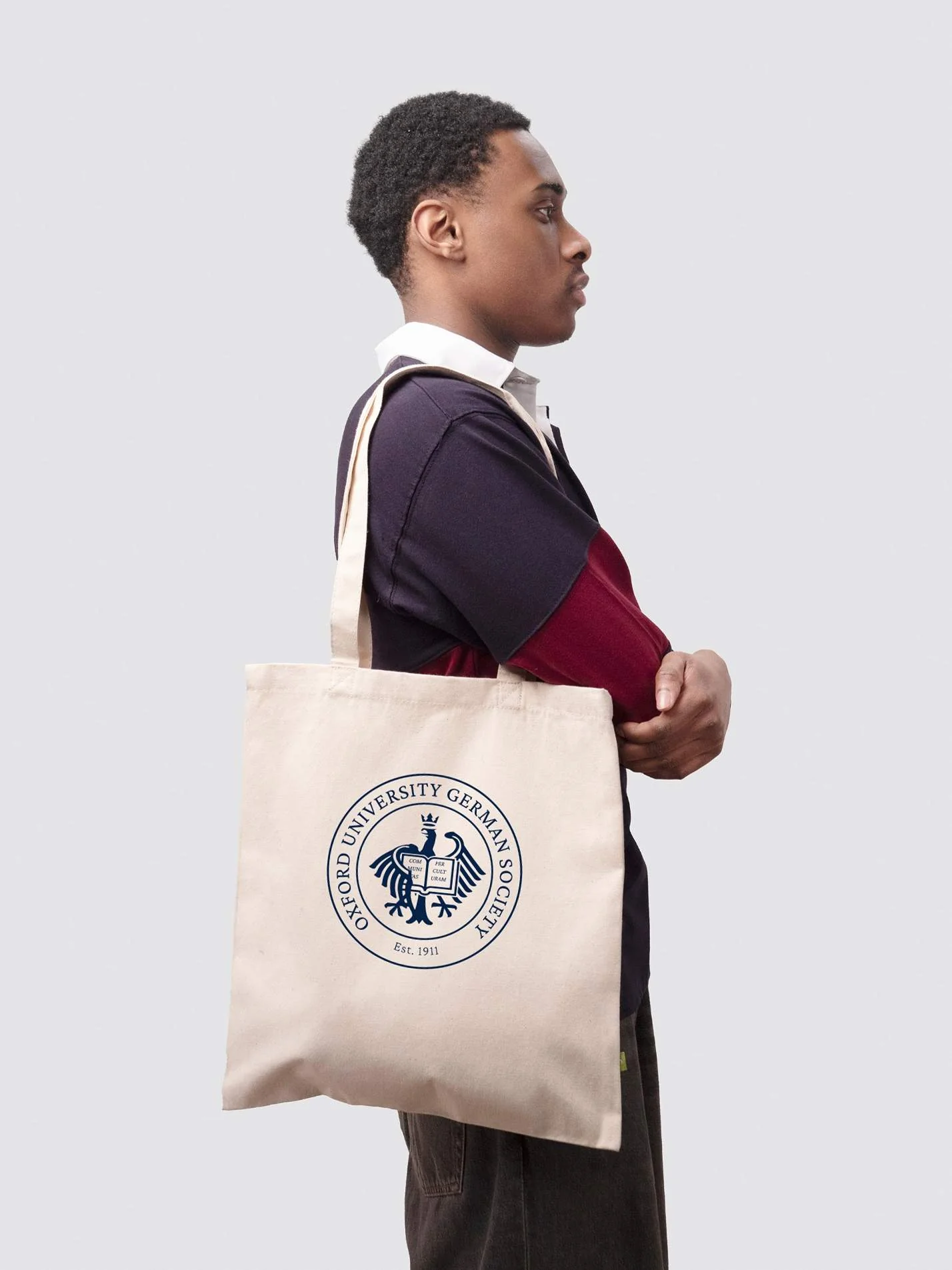 Oxford German Society Organic Cotton Printed Tote Bag