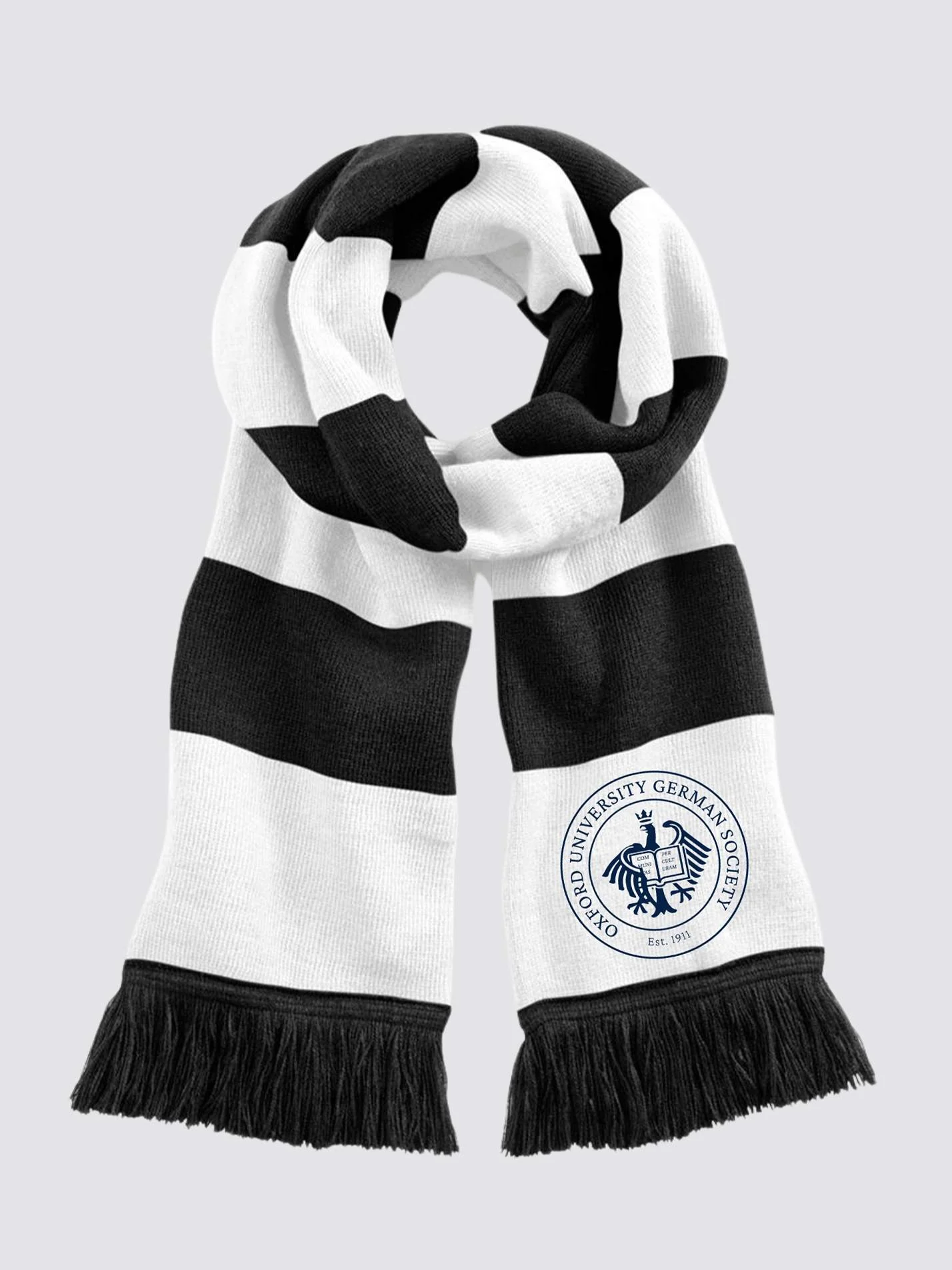 Oxford German Society Striped Scarf