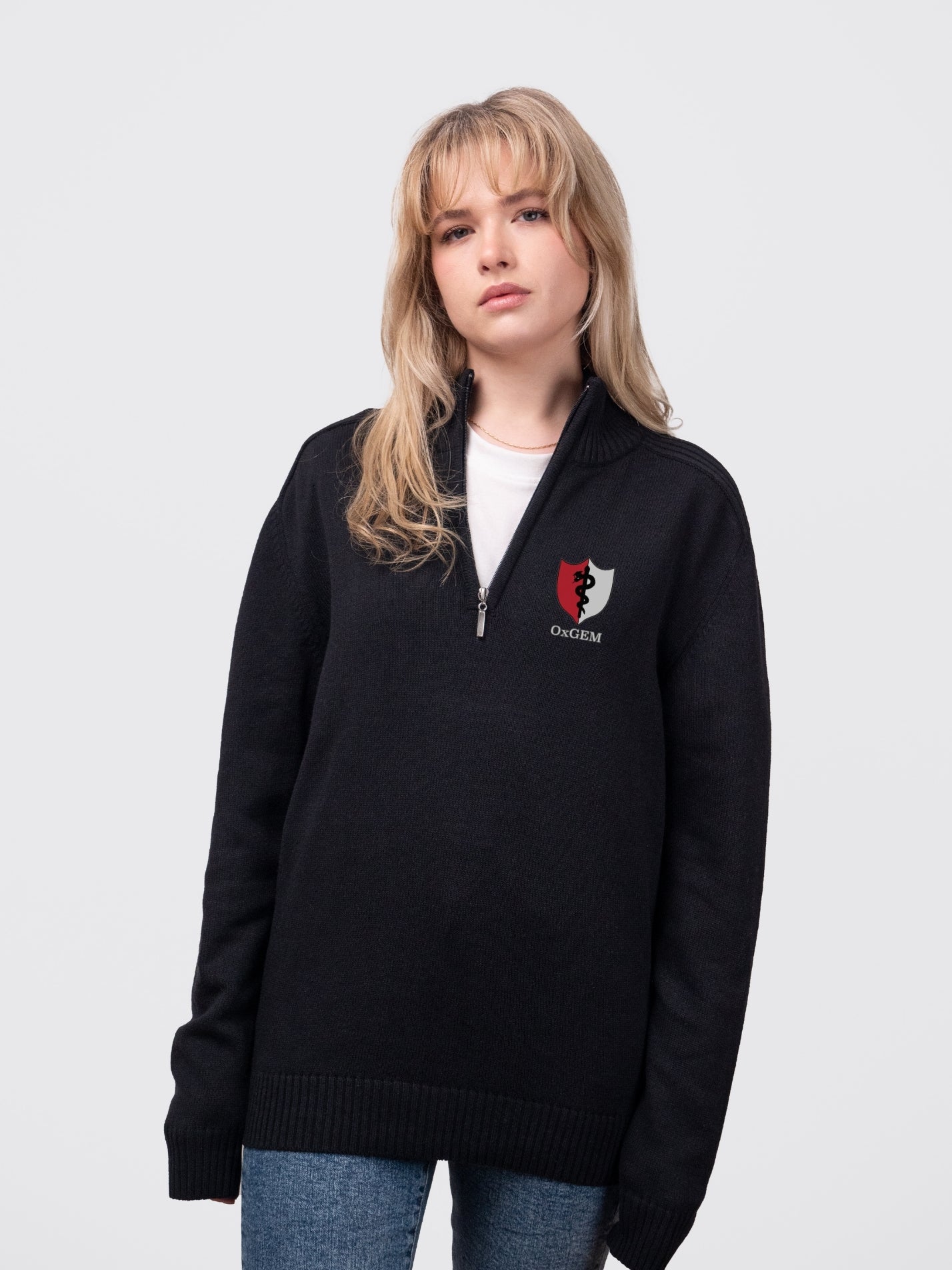 Oxford Graduate-Medic Society Sustainable Unisex Zip-Neck Jumper