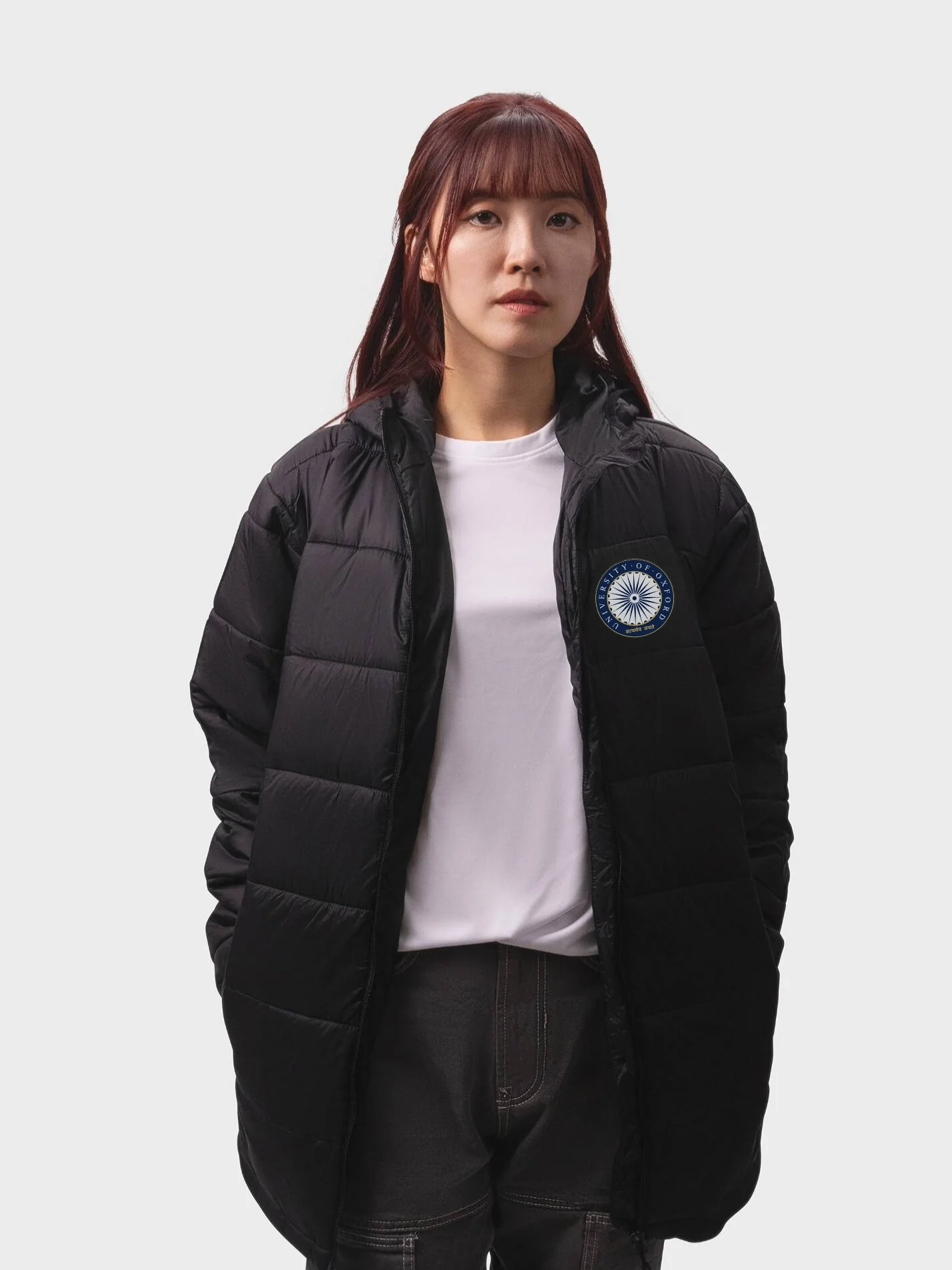 Oxford India Society Sustainable Unisex Hooded Puffer Jacket