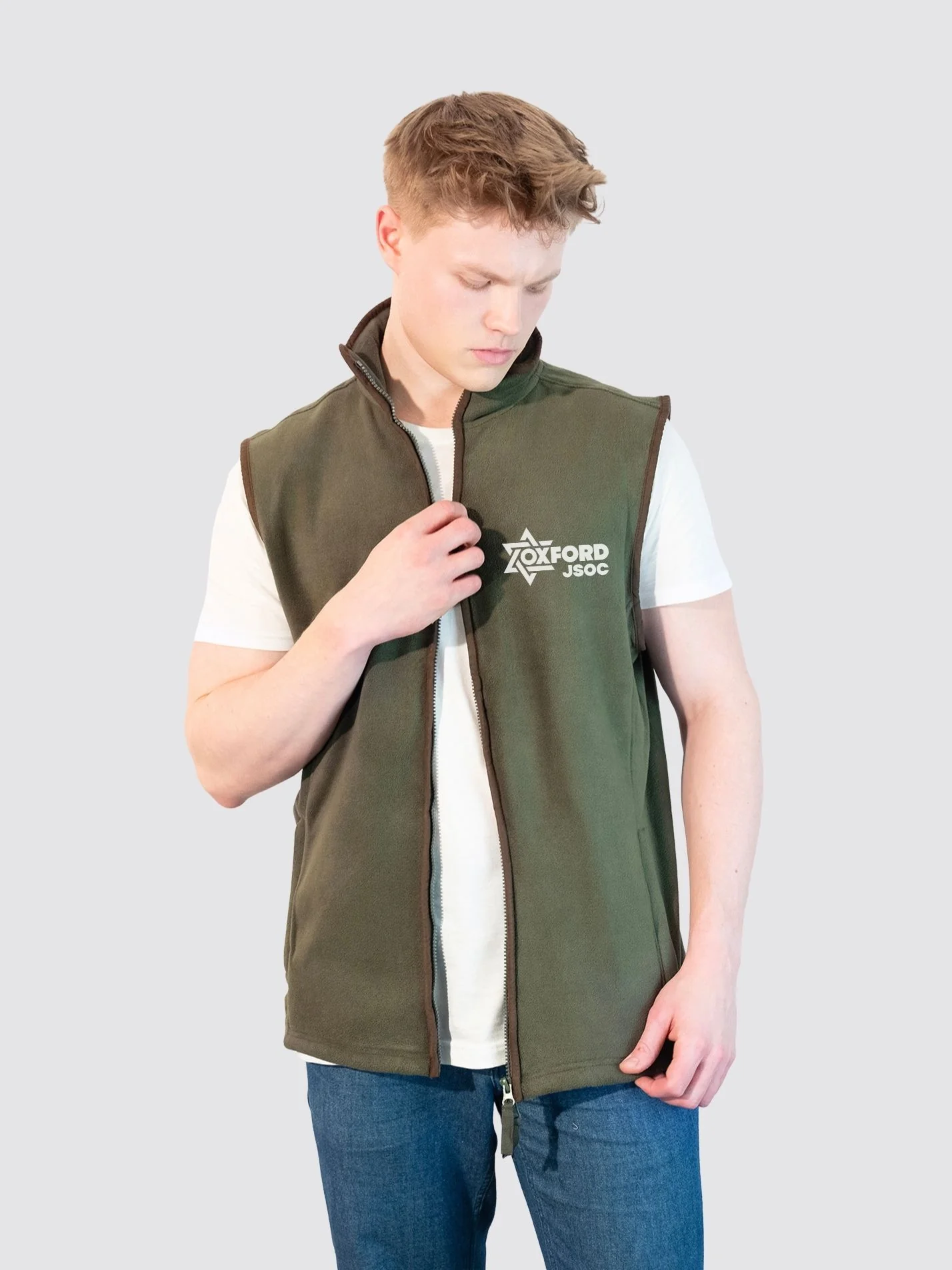 Oxford Jewish Society Men's Heritage Gilet Fleece