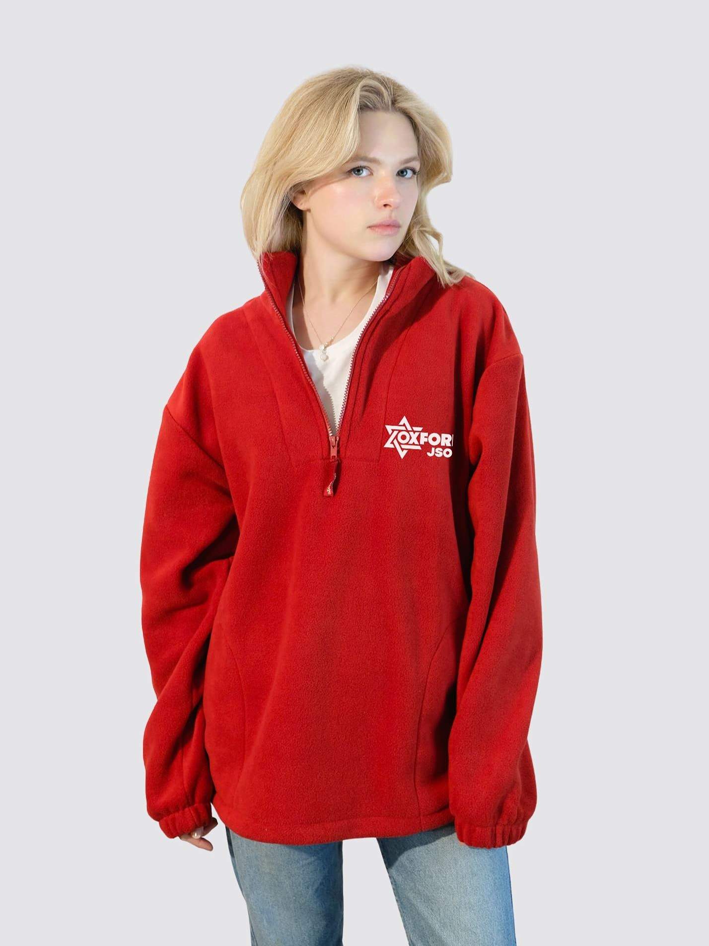 Oxford Jewish Society Unisex 1/4 Zip Fleece - Image 3