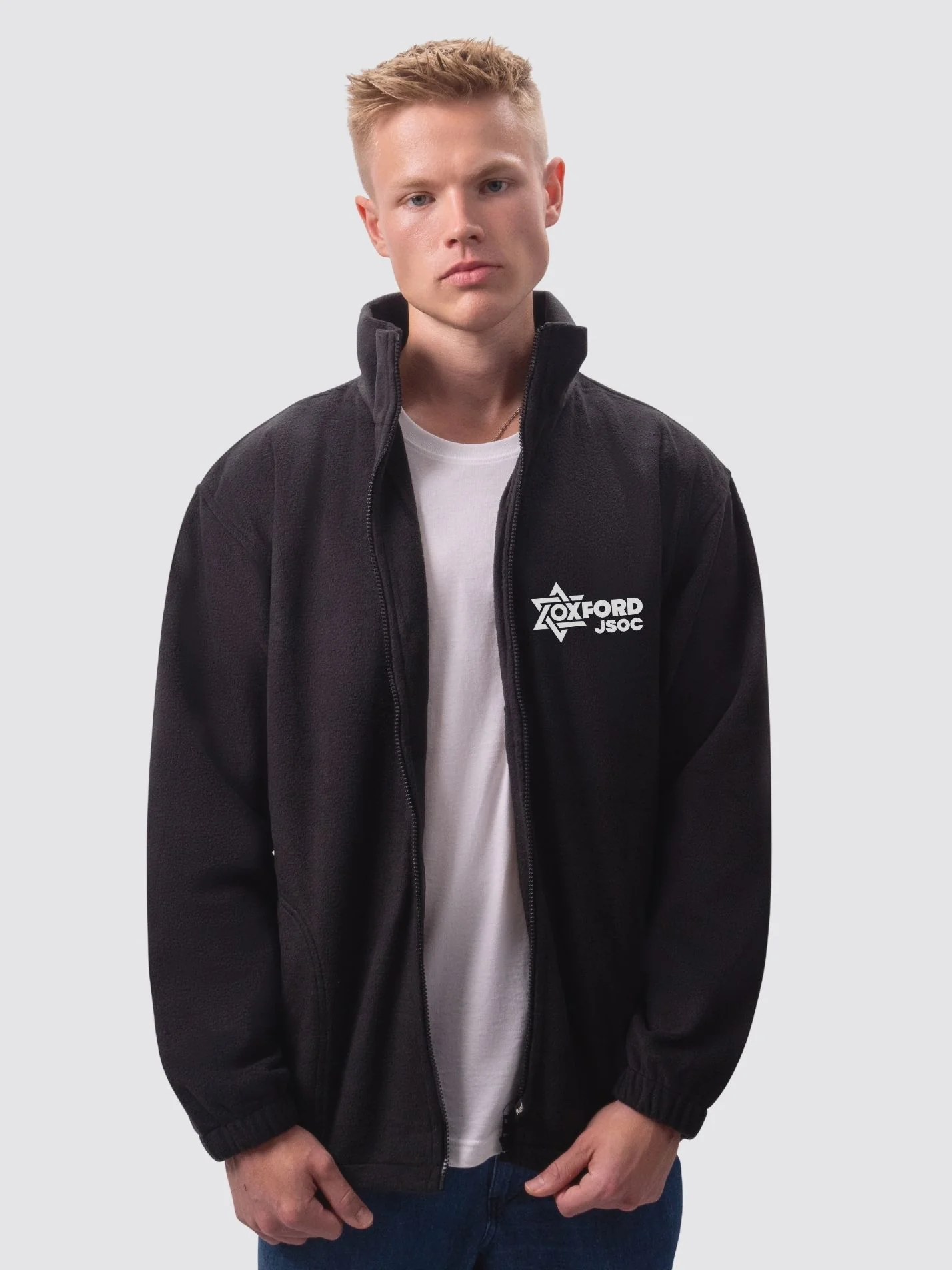 Oxford Jewish Society Unisex Polar Full Zip Fleece