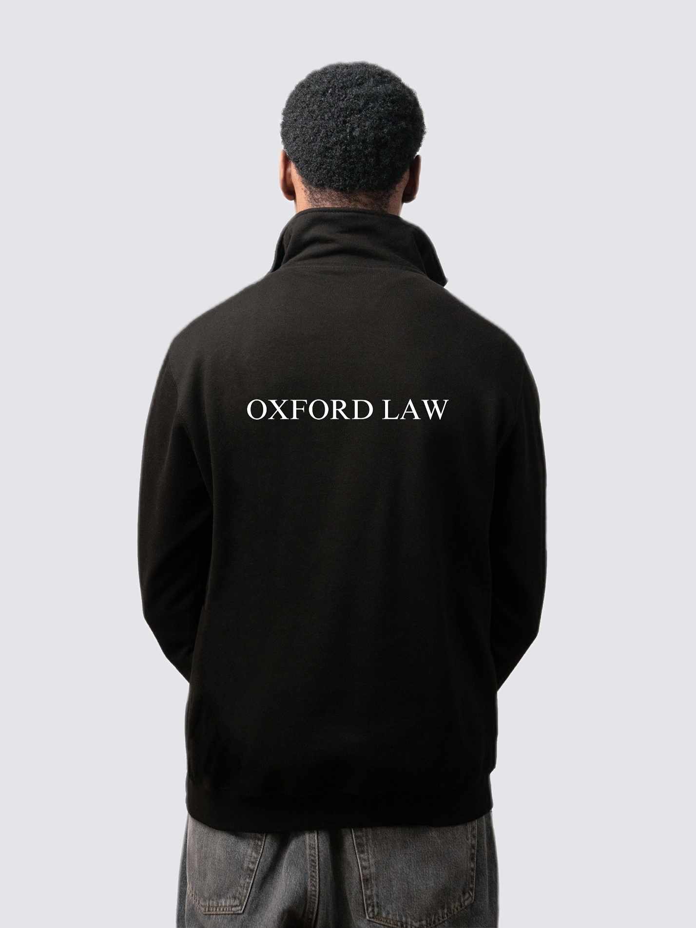 Oxford Law Society Unisex 1/4 Zip Sweatshirt - Image 4