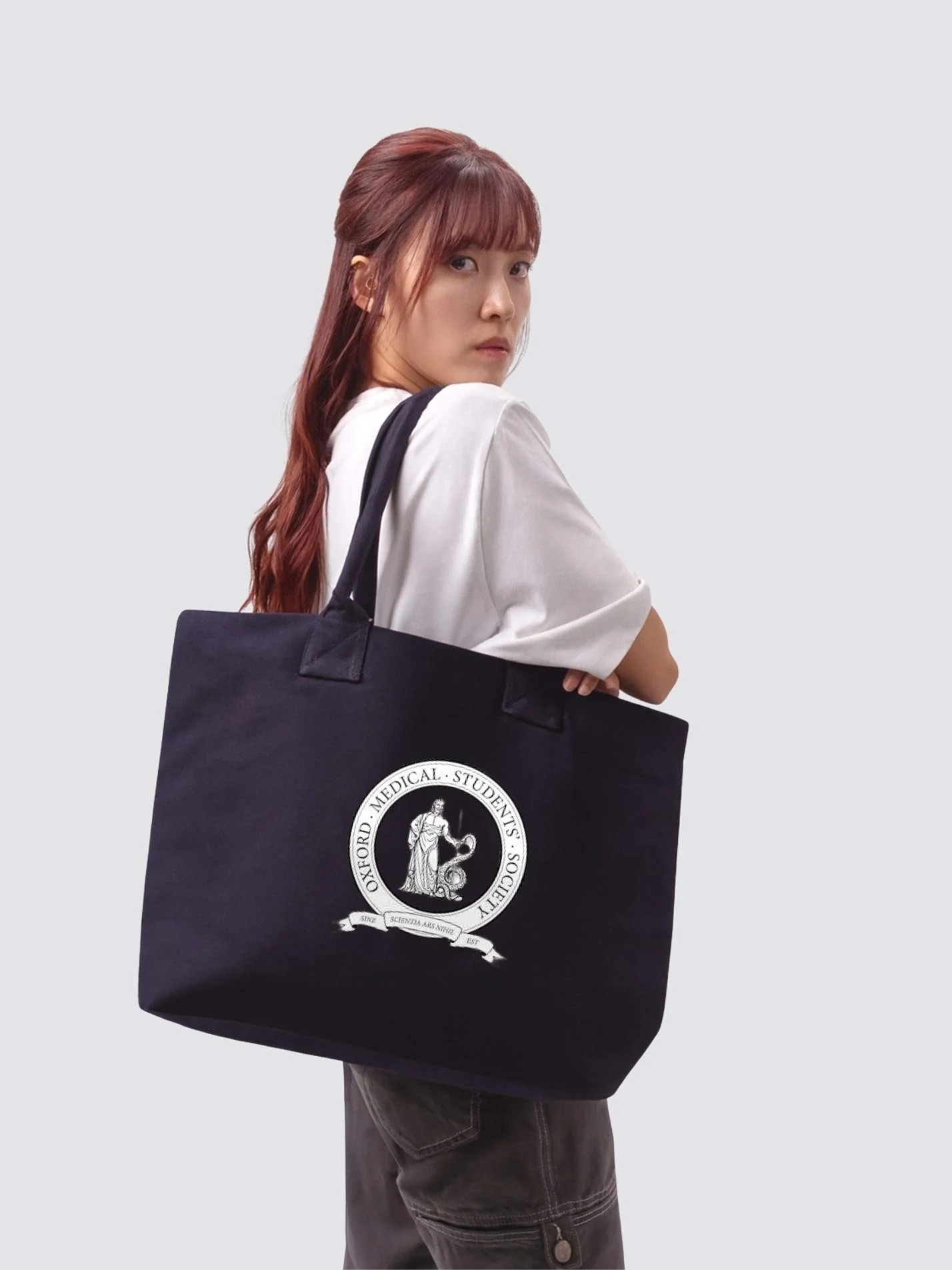 Oxford Medical Students' Society Cotton Canvas Printed Shopper Bag
