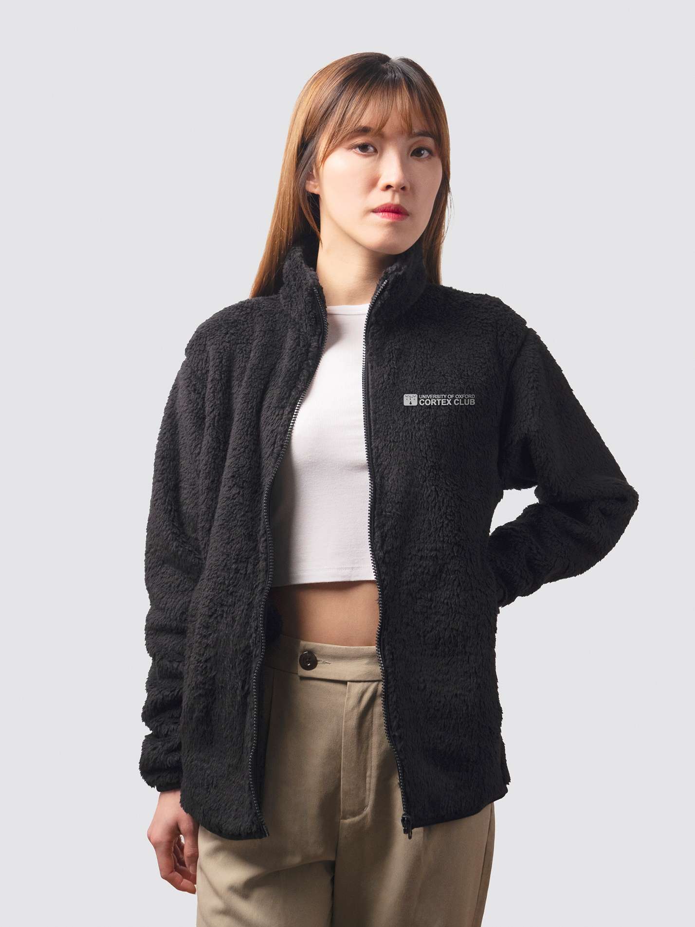 Oxford Neuroscience Society Unisex Sherpa Fleece Zipped Jacket