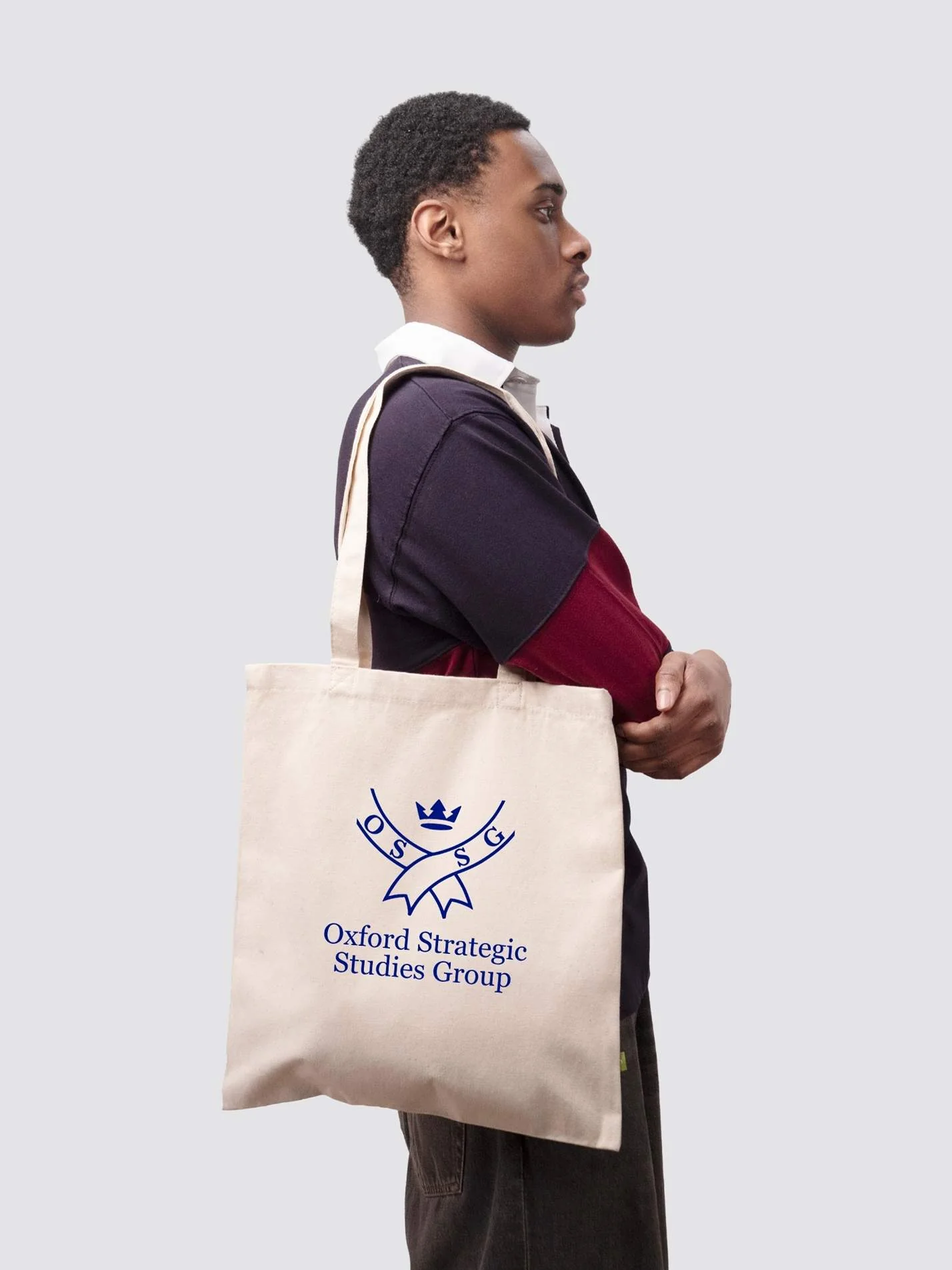 Oxford Strategic Studies Group Organic Cotton Printed Tote Bag - Image 3