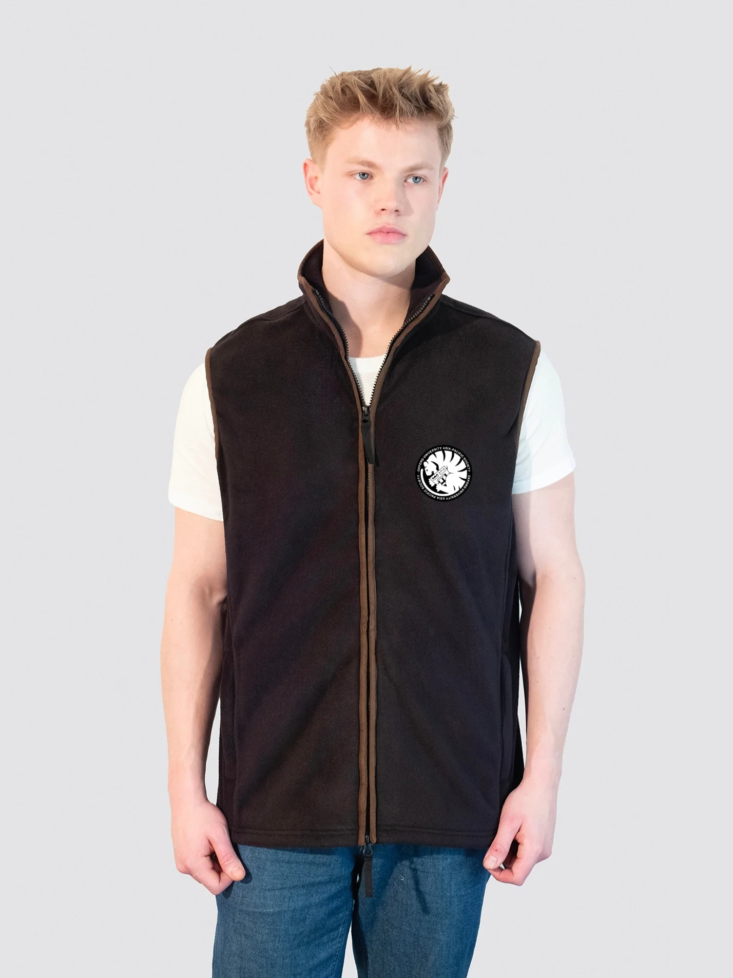 Oxford University Asian Pacific Society Men's Heritage Gilet Fleece - Image 3