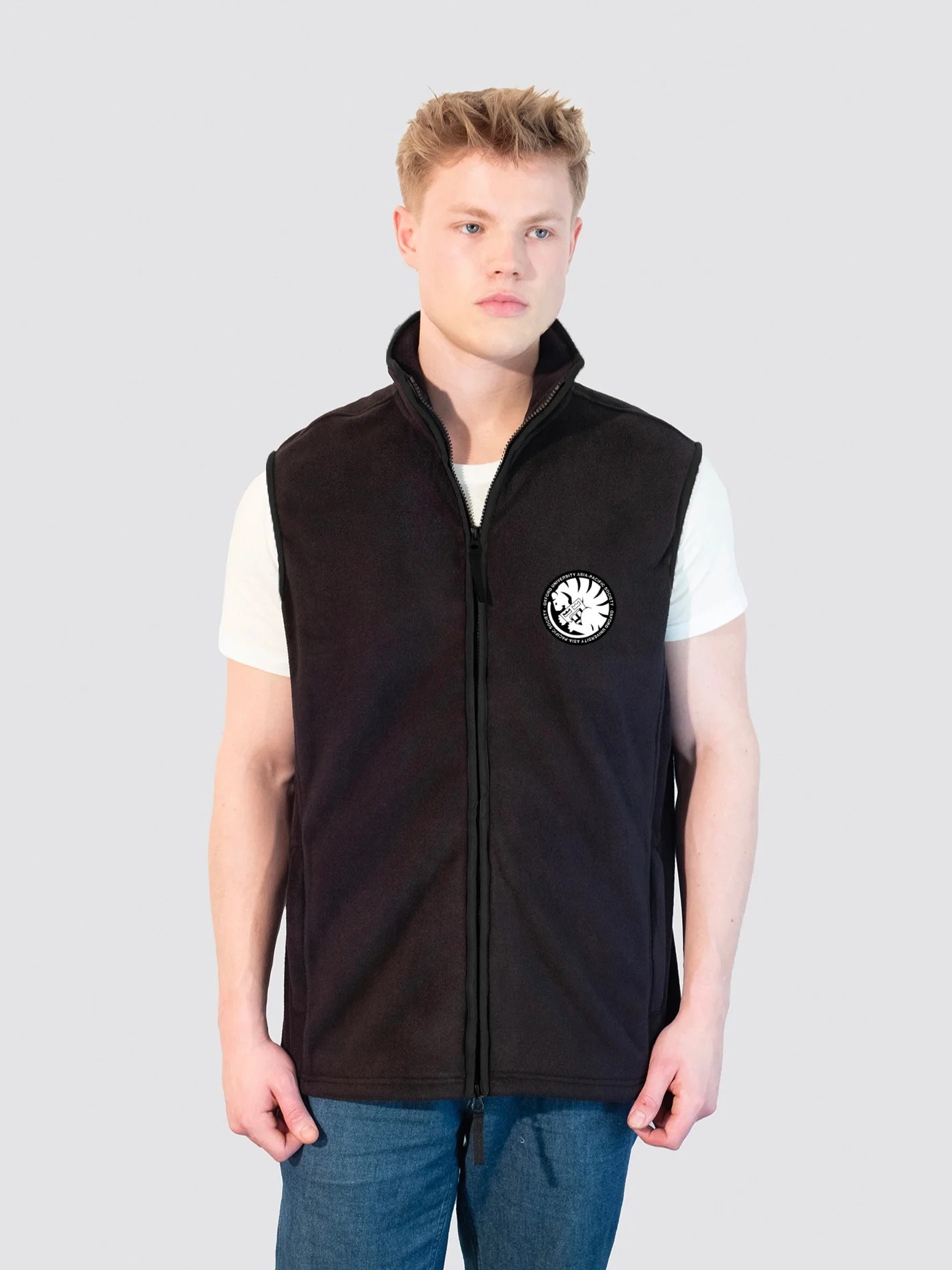 Oxford University Asian Pacific Society Men's Heritage Gilet Fleece - Image 5