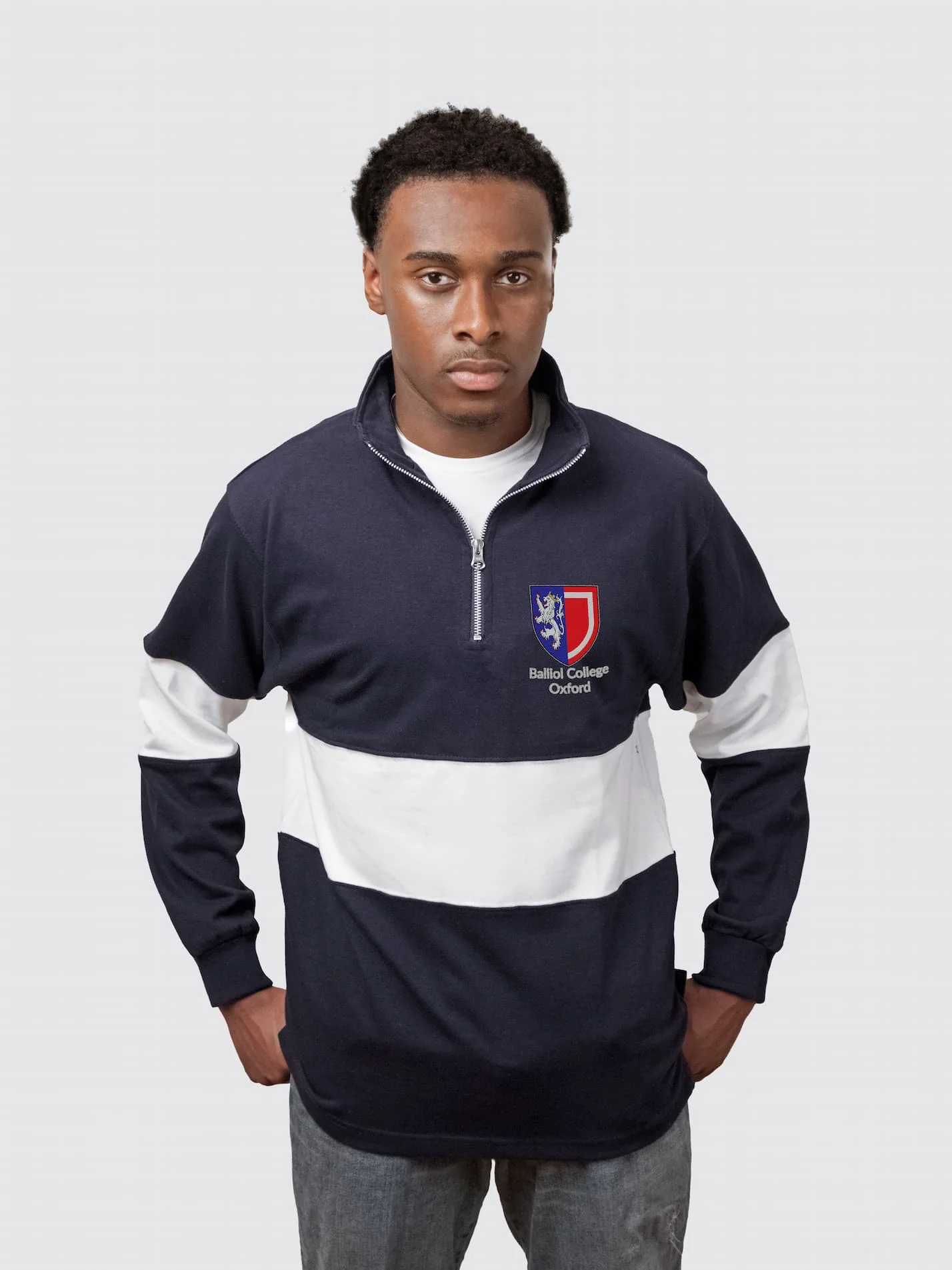 Oxford University Filmmaking Foundation Unisex Panelled 1/4 Zip Sweatshirt