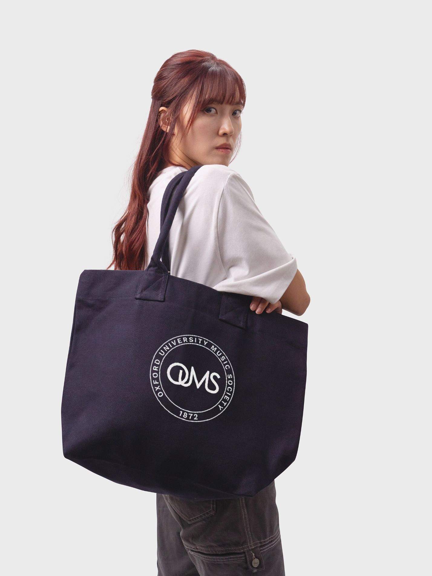 Oxford University Music Society Cotton Canvas Printed Shopper Bag - Image 2