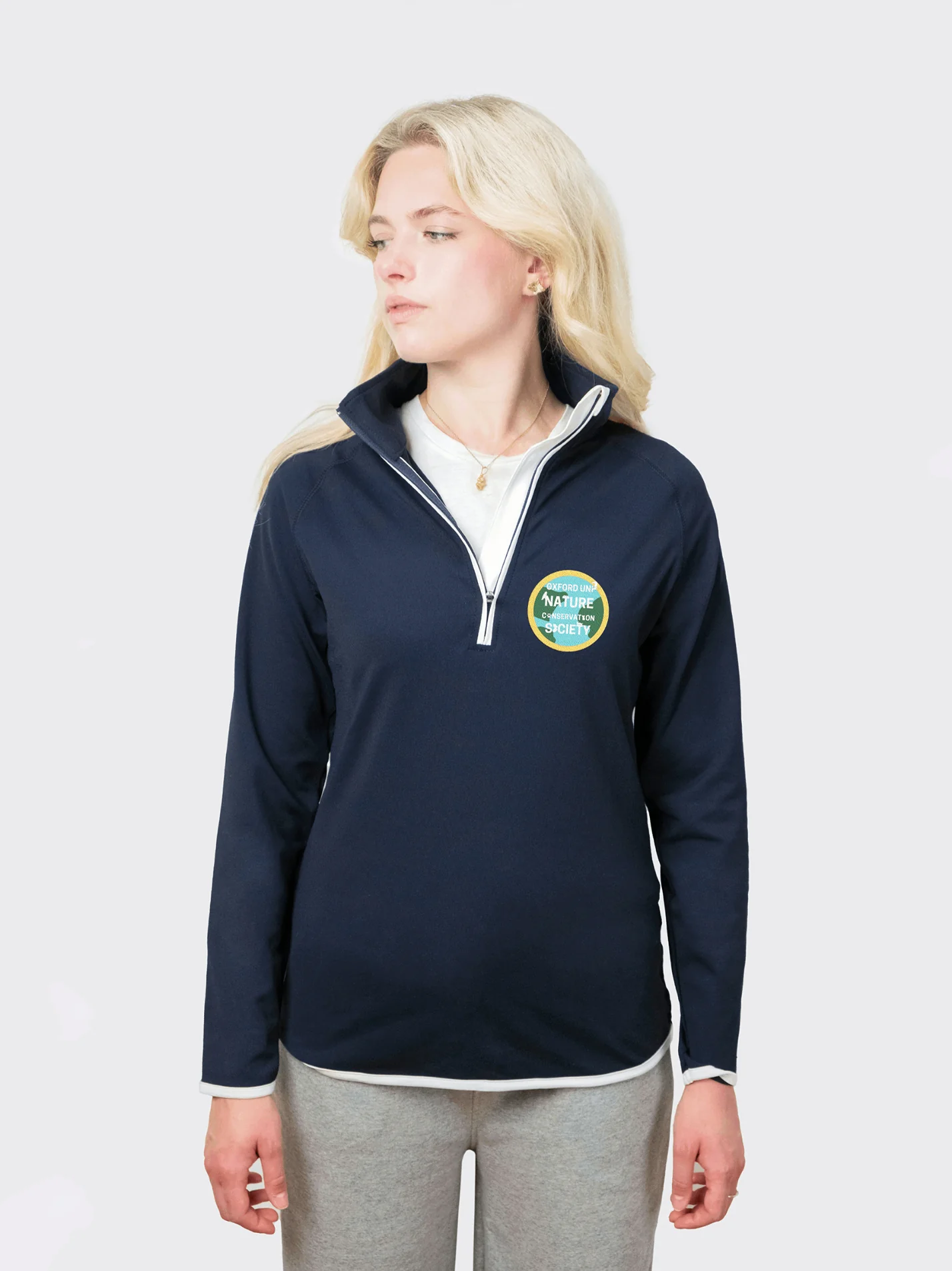 Oxford University Nature Conservation Society Ladies Performance 1/4 Zip Sweatshirt