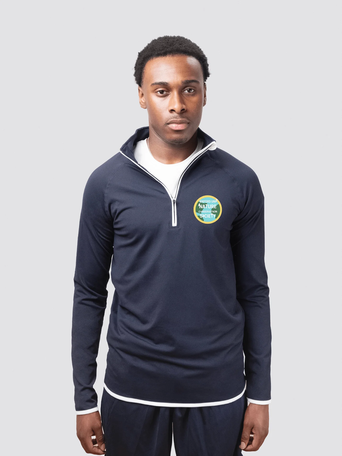 Oxford University Nature Conservation Society Men's Performance 1/4 Zip Sweatshirt